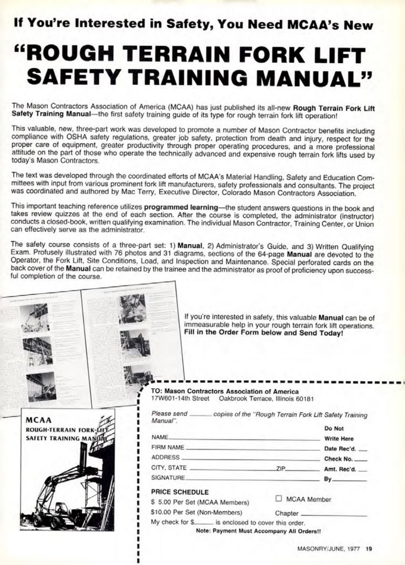Masonry Magazine June 1977 Page. 19