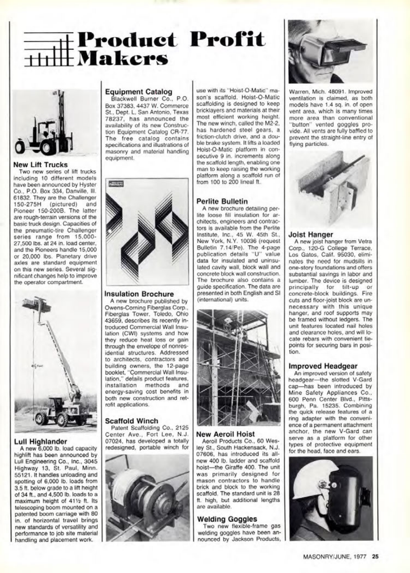 Masonry Magazine June 1977 Page. 25
