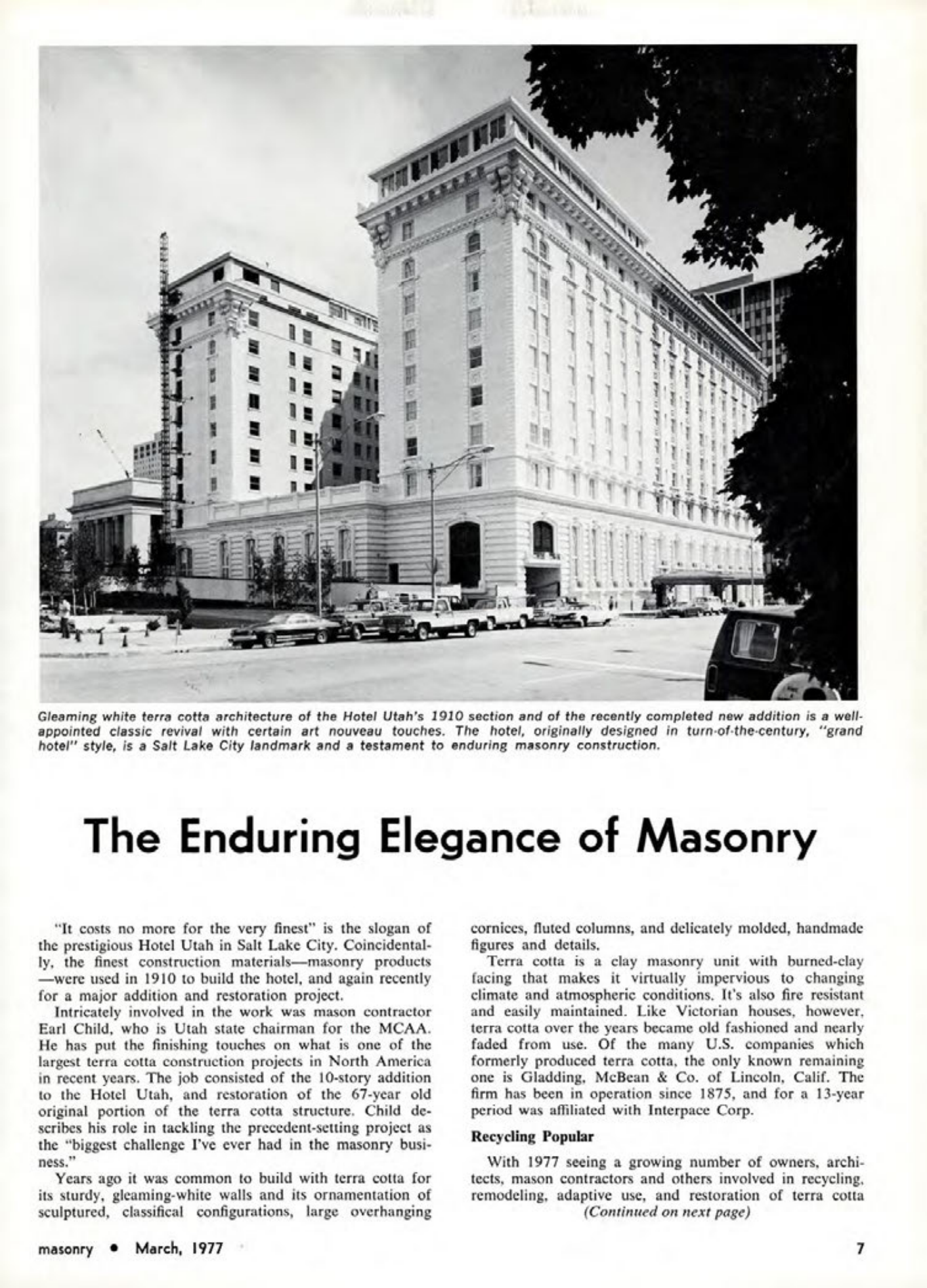 Masonry Magazine March 1977 Page. 7