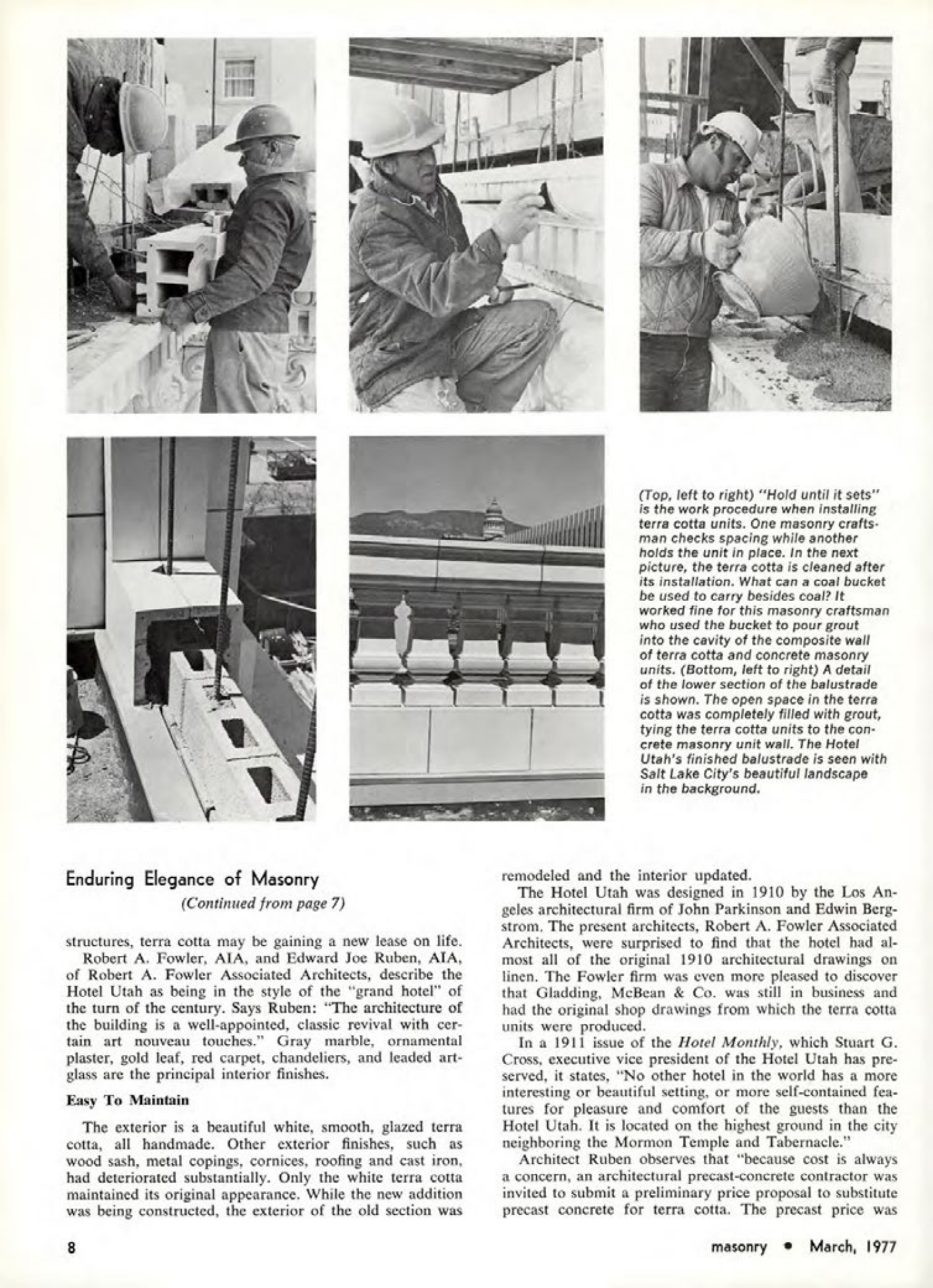 Masonry Magazine March 1977 Page. 8