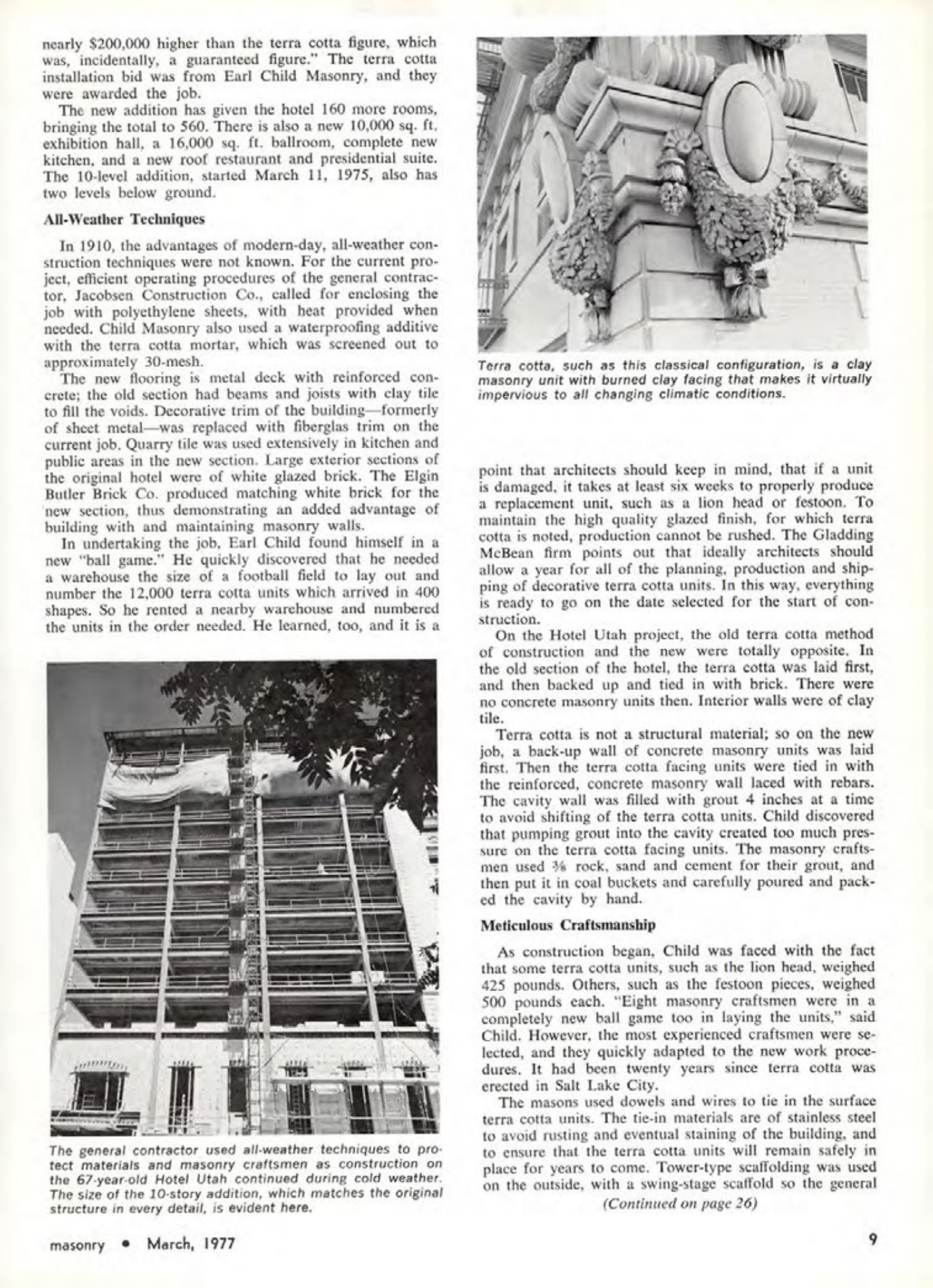 Masonry Magazine March 1977 Page. 9