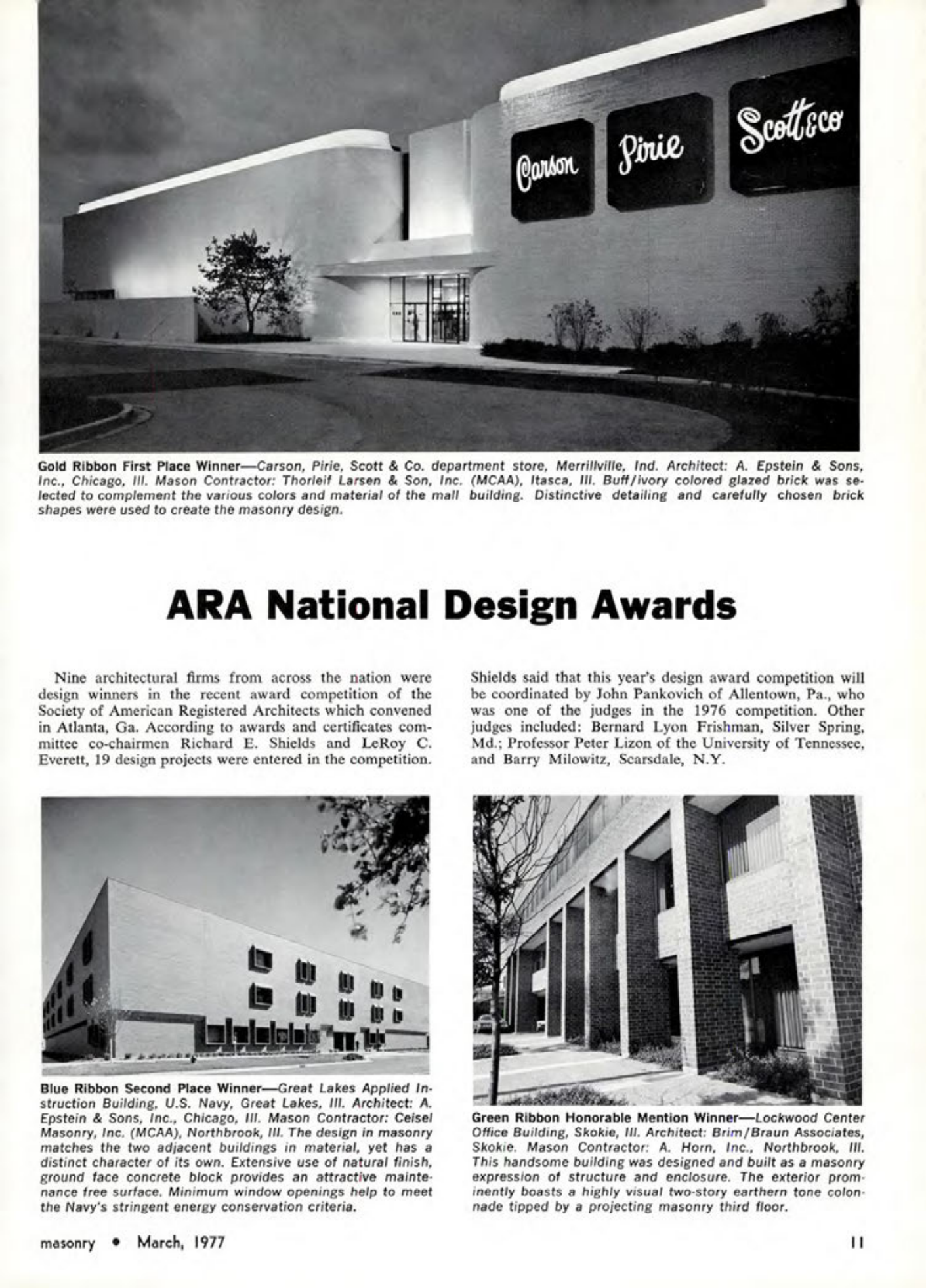 Masonry Magazine March 1977 Page. 11