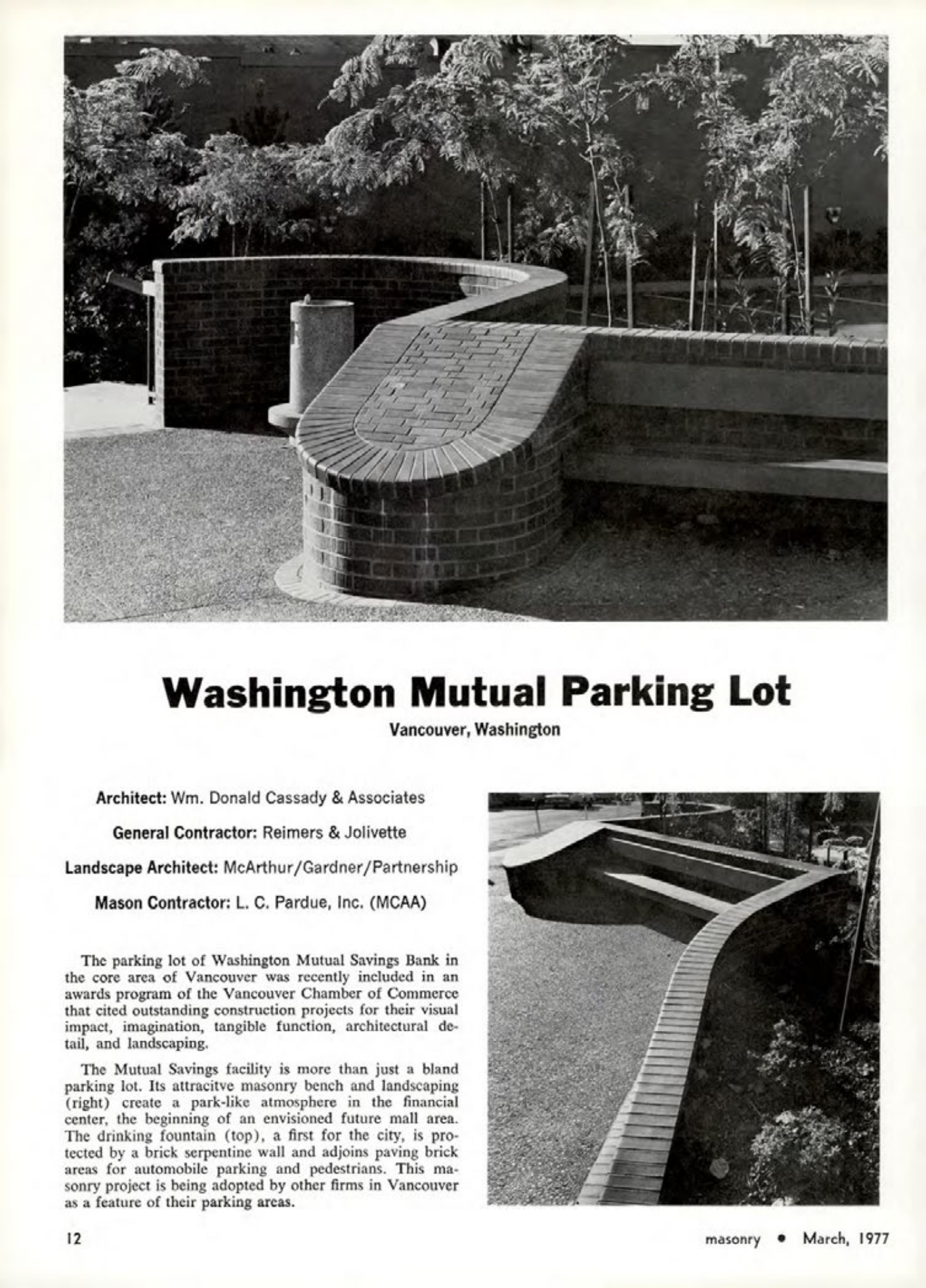 Masonry Magazine March 1977 Page. 12