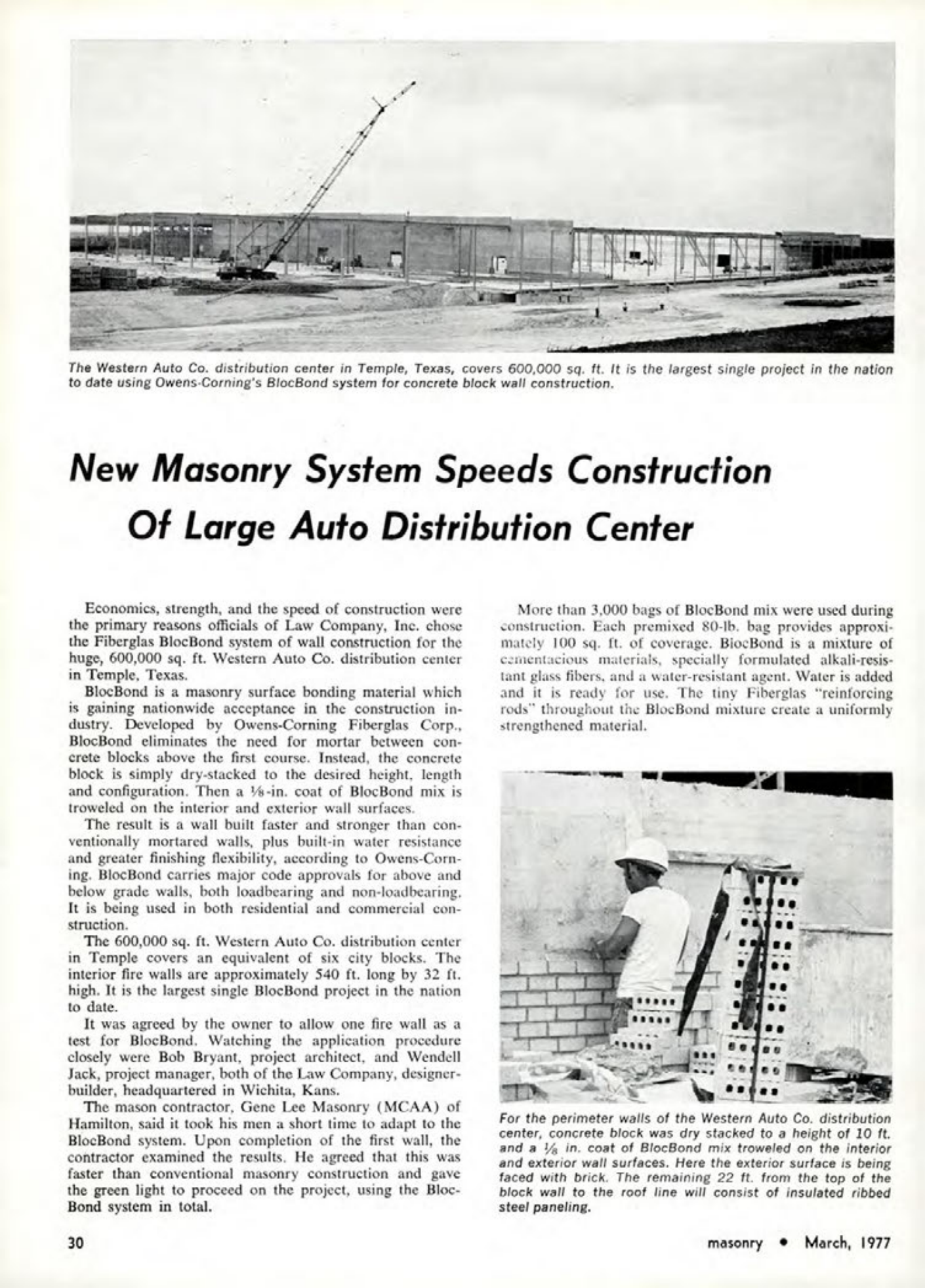 Masonry Magazine March 1977 Page. 30