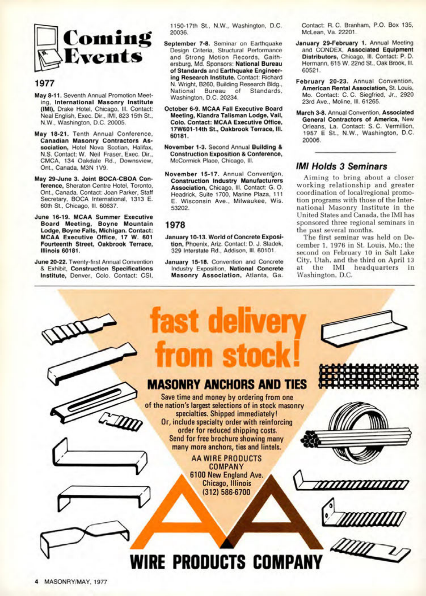 Masonry Magazine May 1977 Page. 4