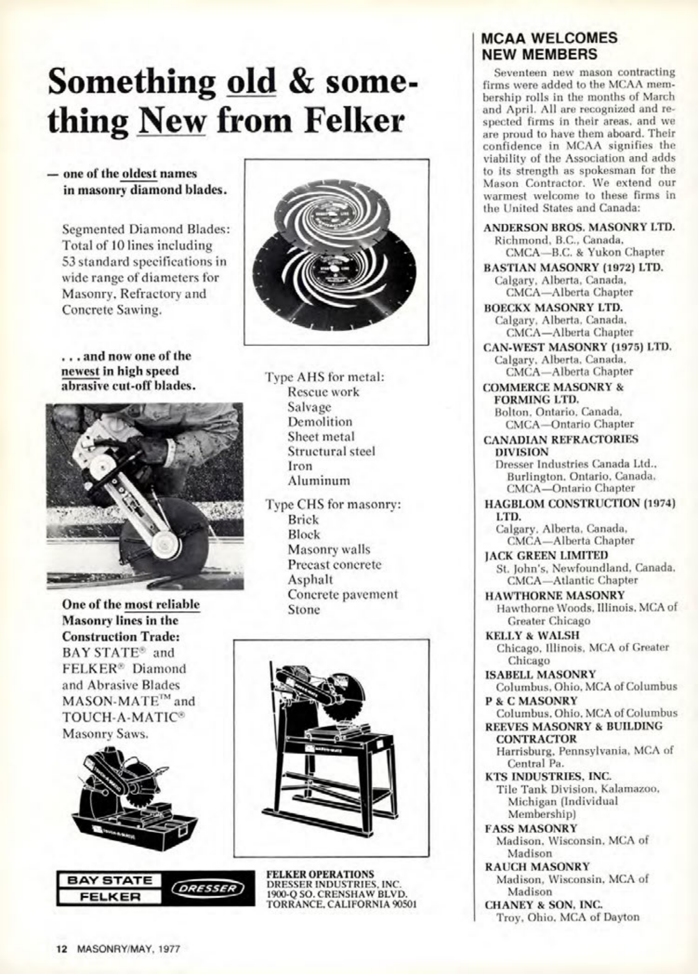Masonry Magazine May 1977 Page. 12