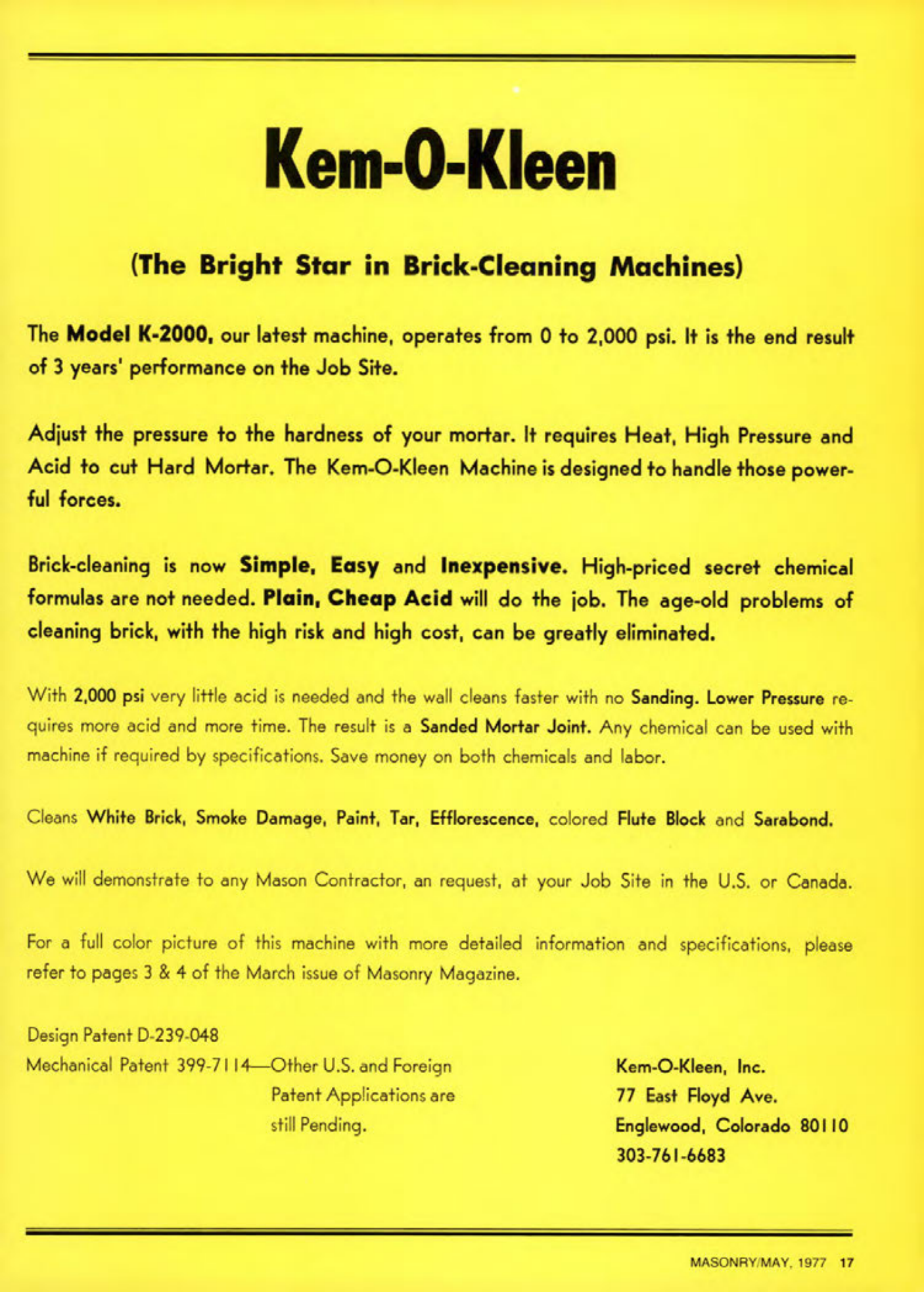 Masonry Magazine May 1977 Page. 17