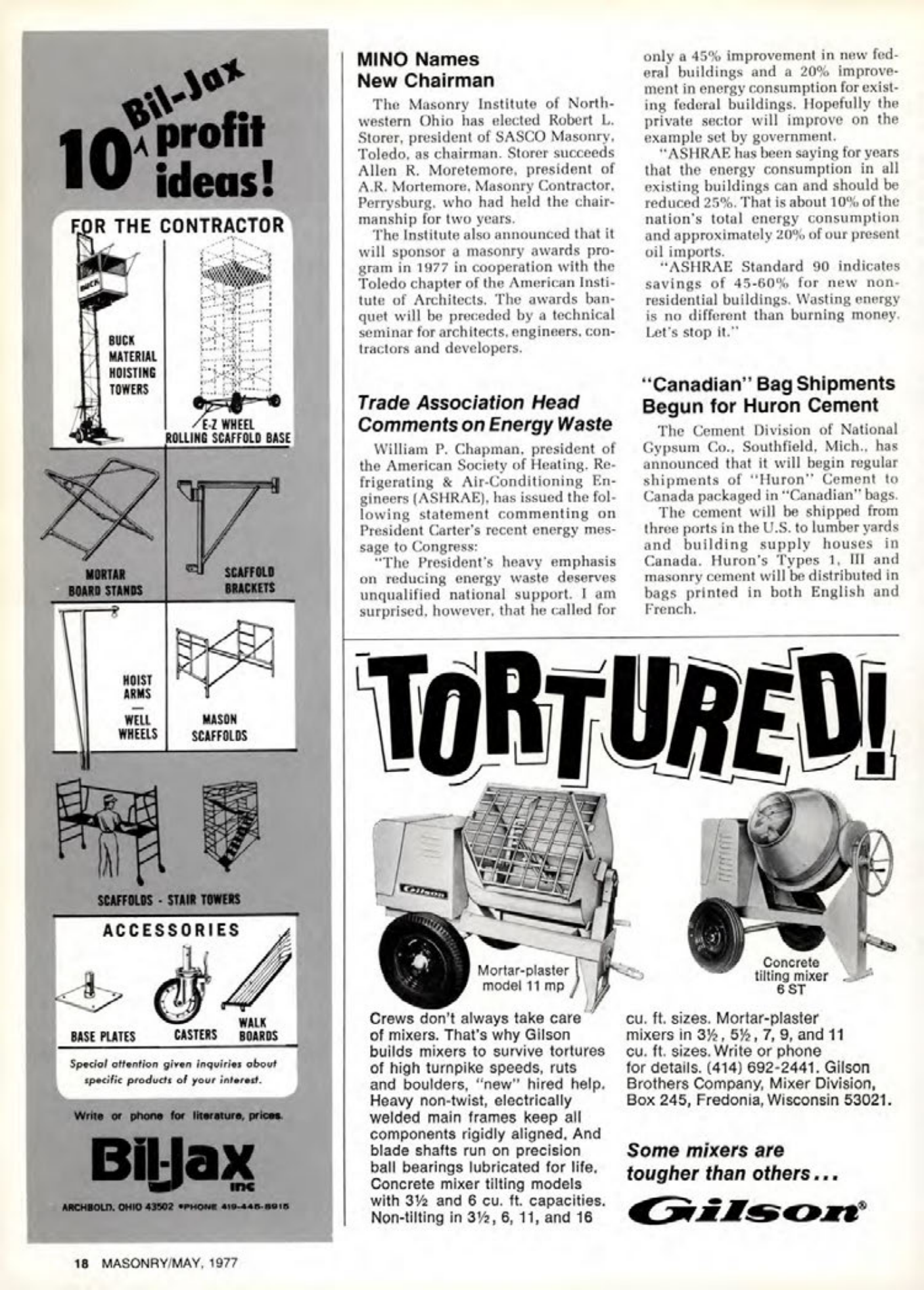 Masonry Magazine May 1977 Page. 18