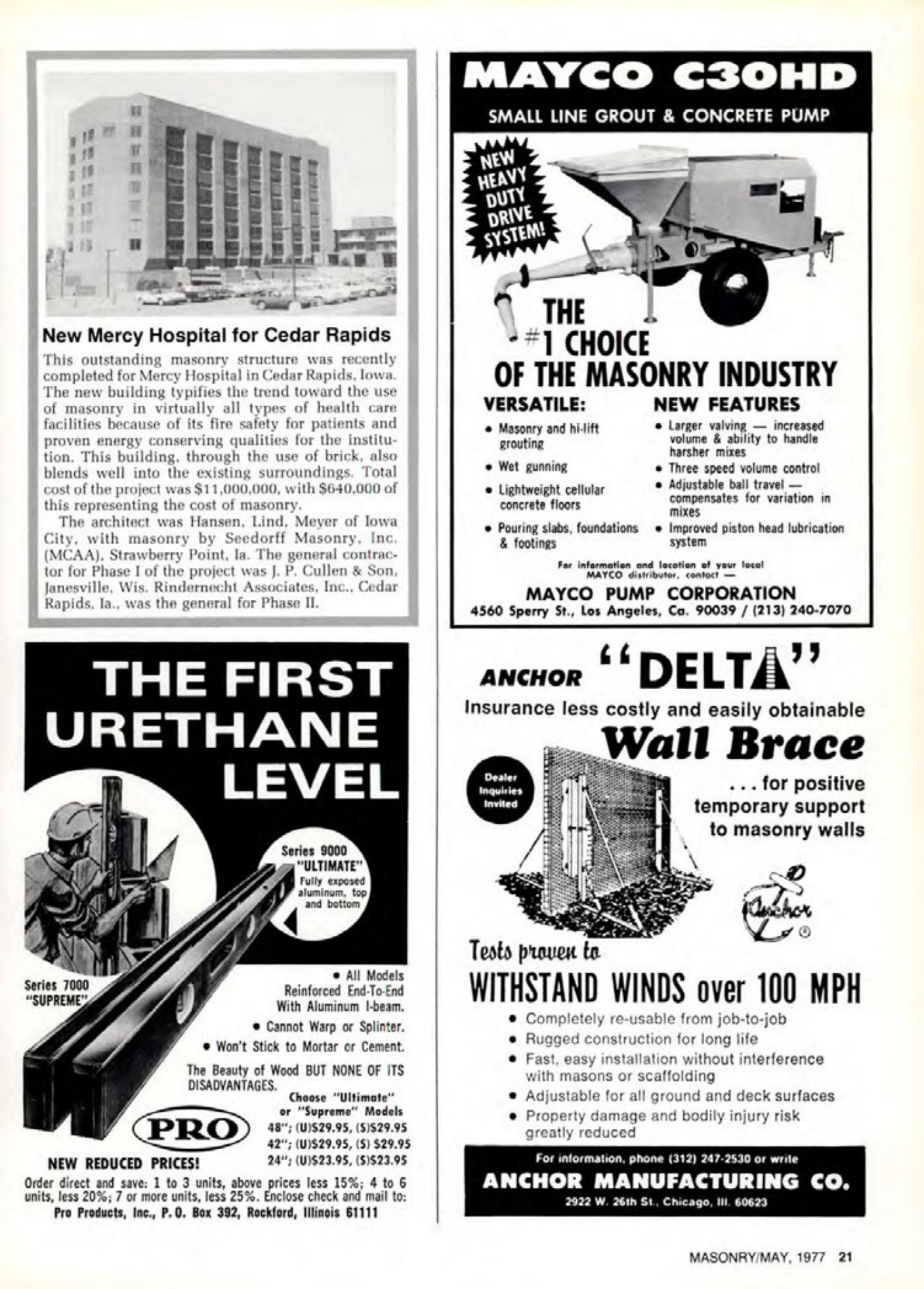 Masonry Magazine May 1977 Page. 21