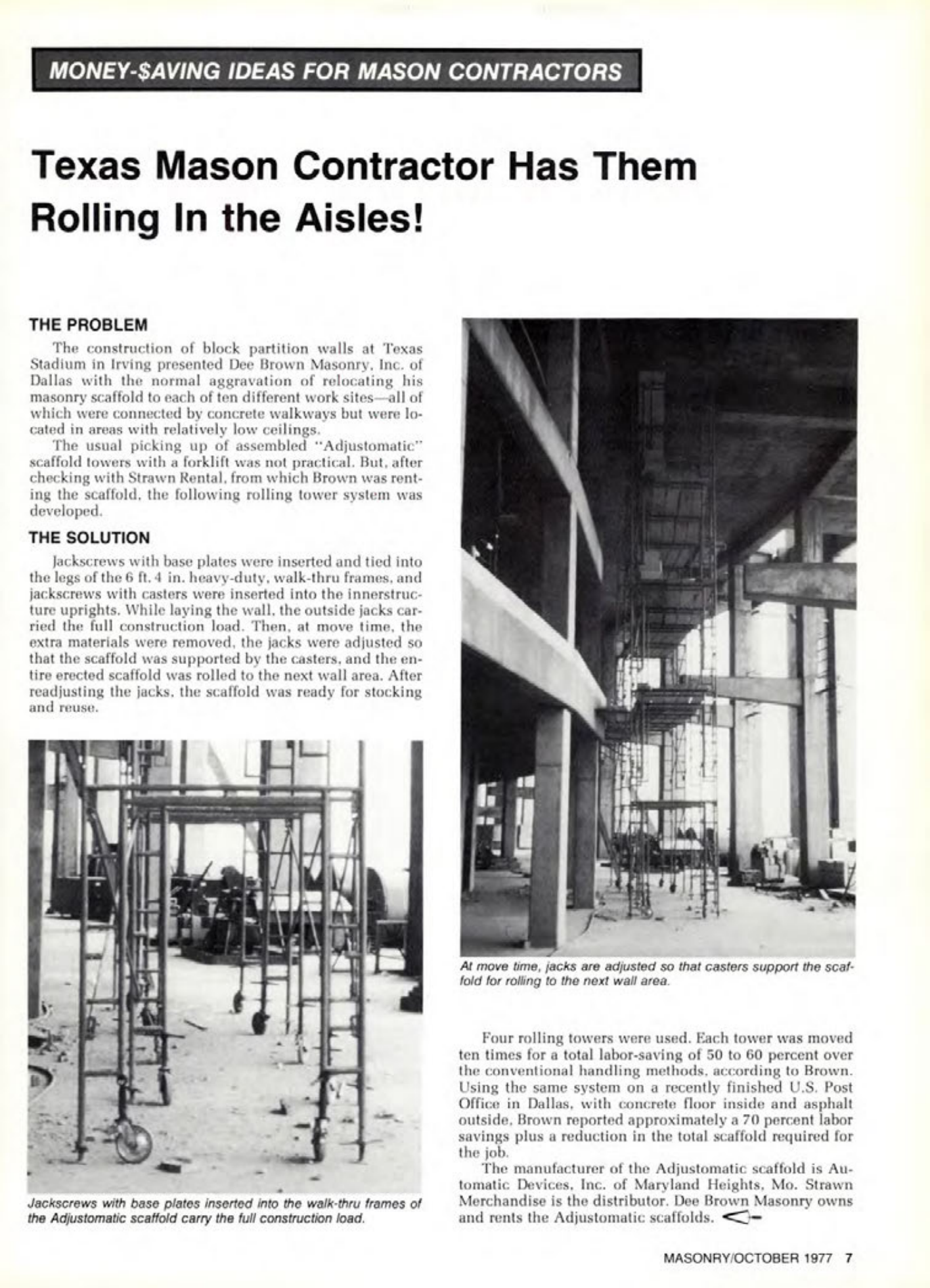 Masonry Magazine October 1977 Page. 7