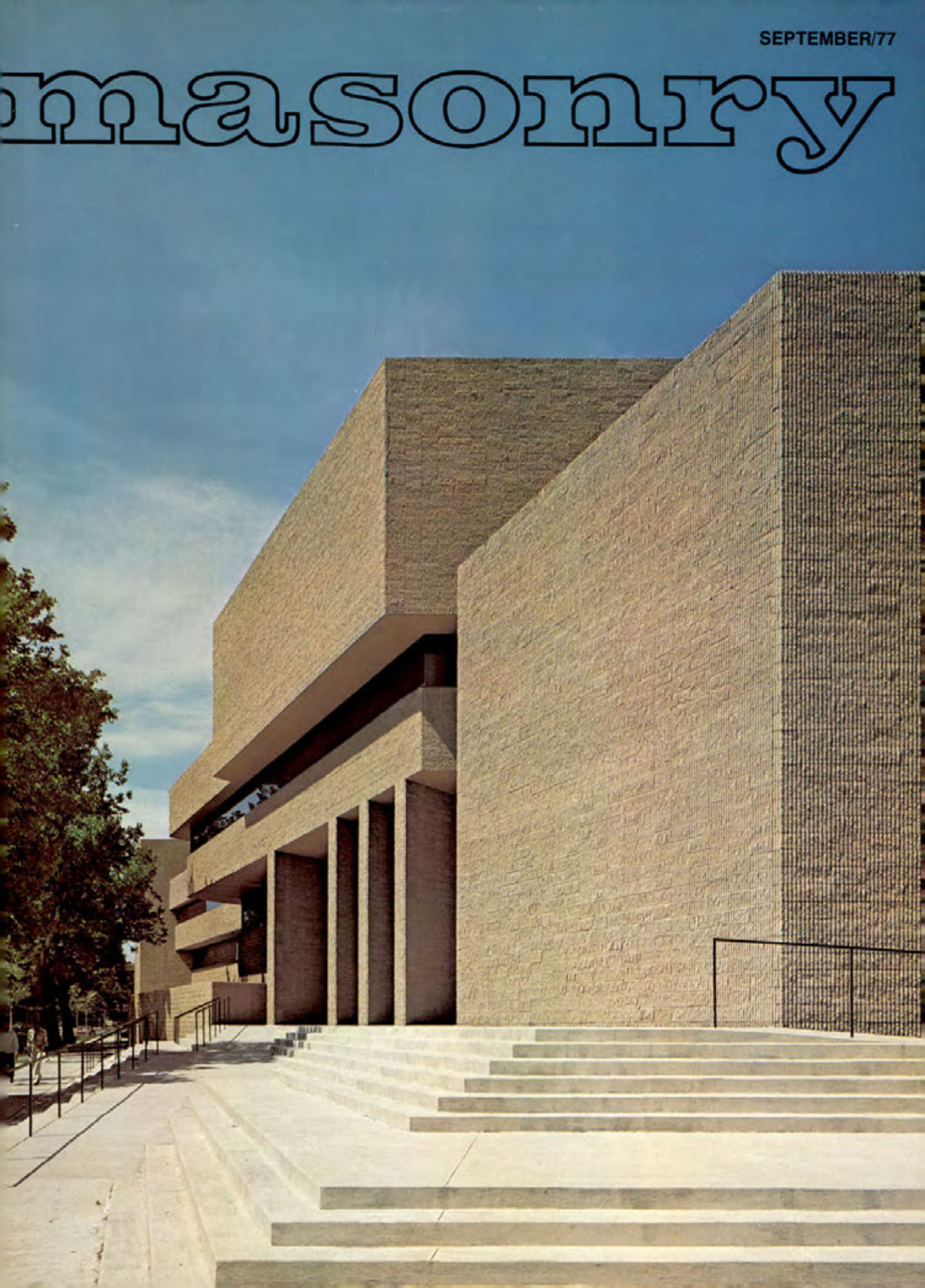 Masonry Magazine September 1977 Page. 1