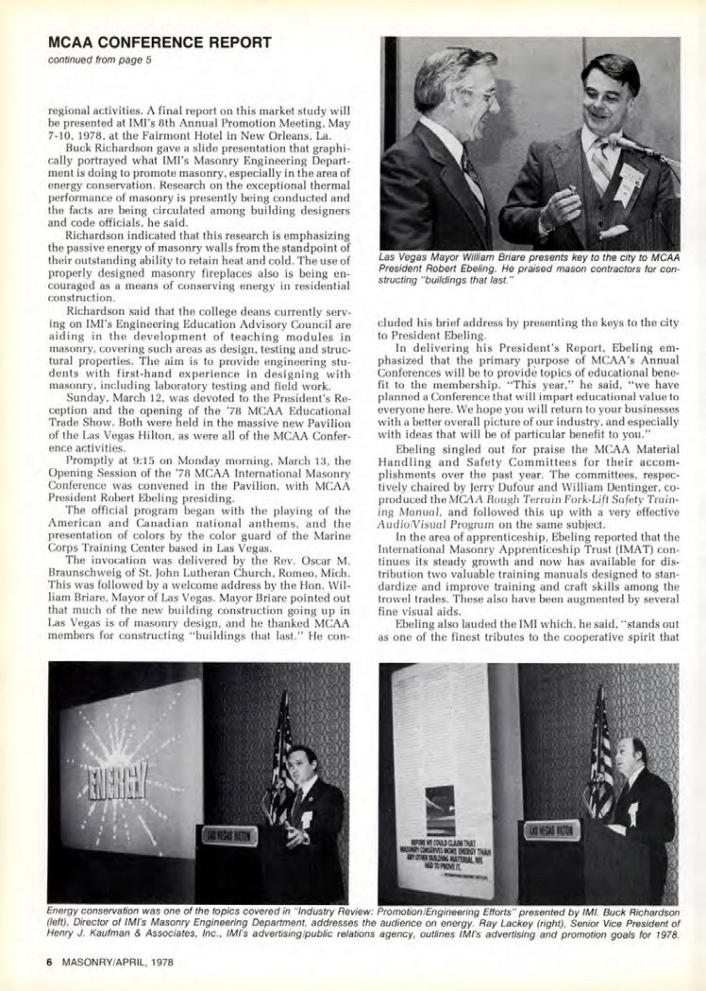 Masonry Magazine April 1978 Page. 6