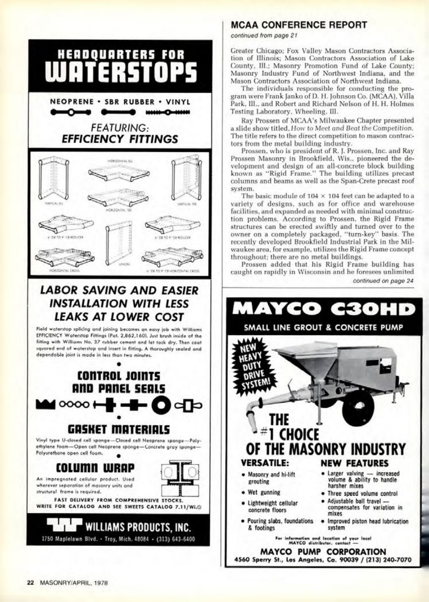 Masonry Magazine April 1978 Page. 22