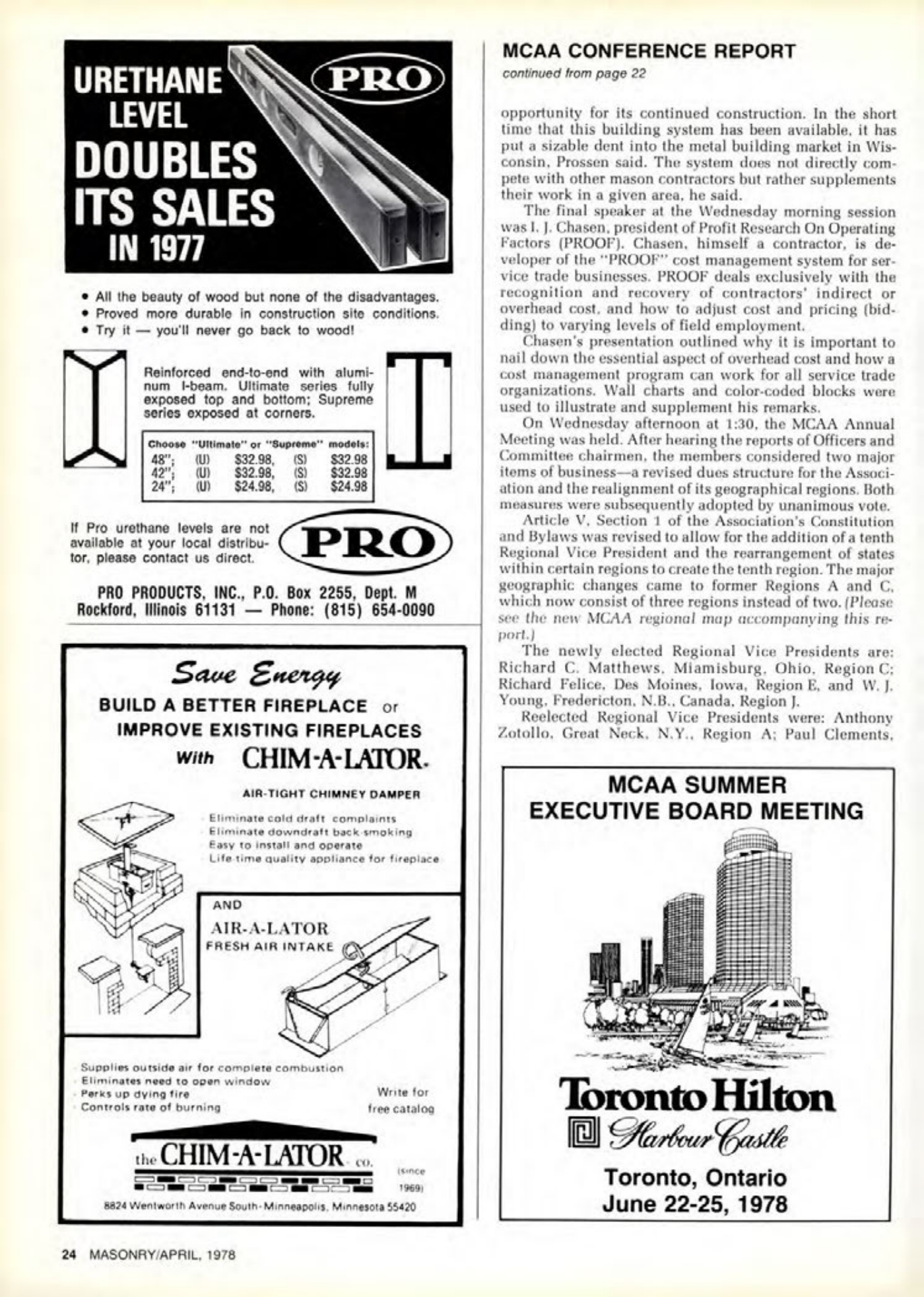 Masonry Magazine April 1978 Page. 24