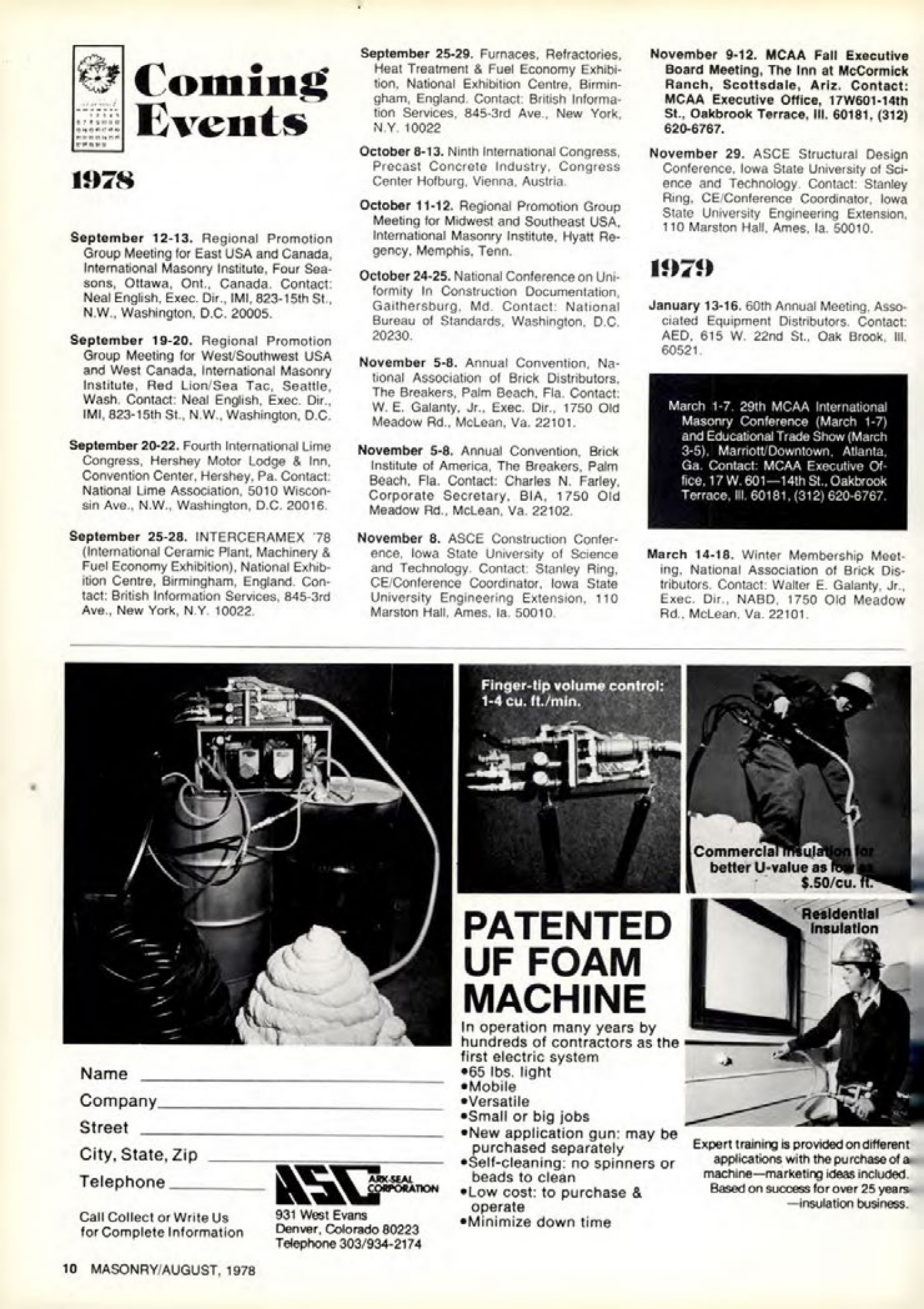 Masonry Magazine August 1978 Page. 8