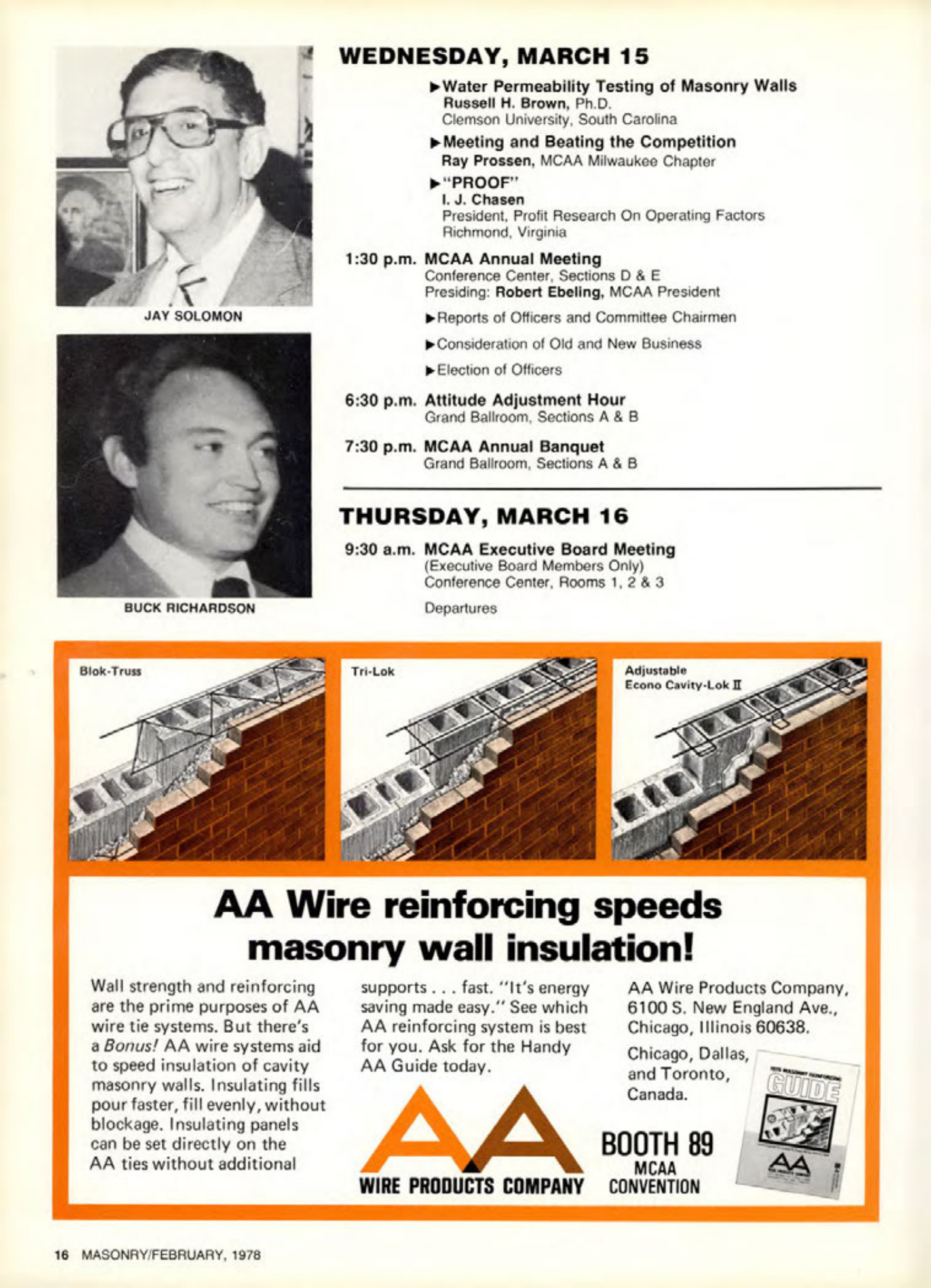 Masonry Magazine February 1978 Page. 16