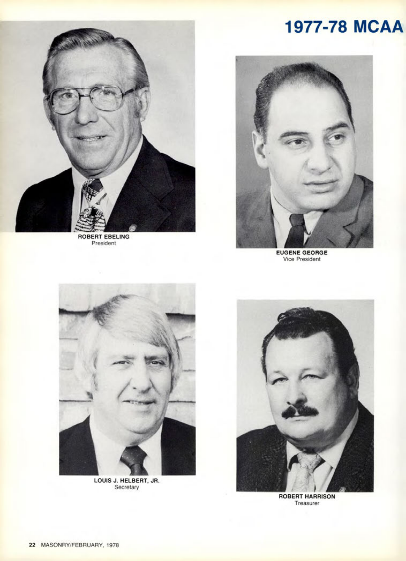 Masonry Magazine February 1978 Page. 22