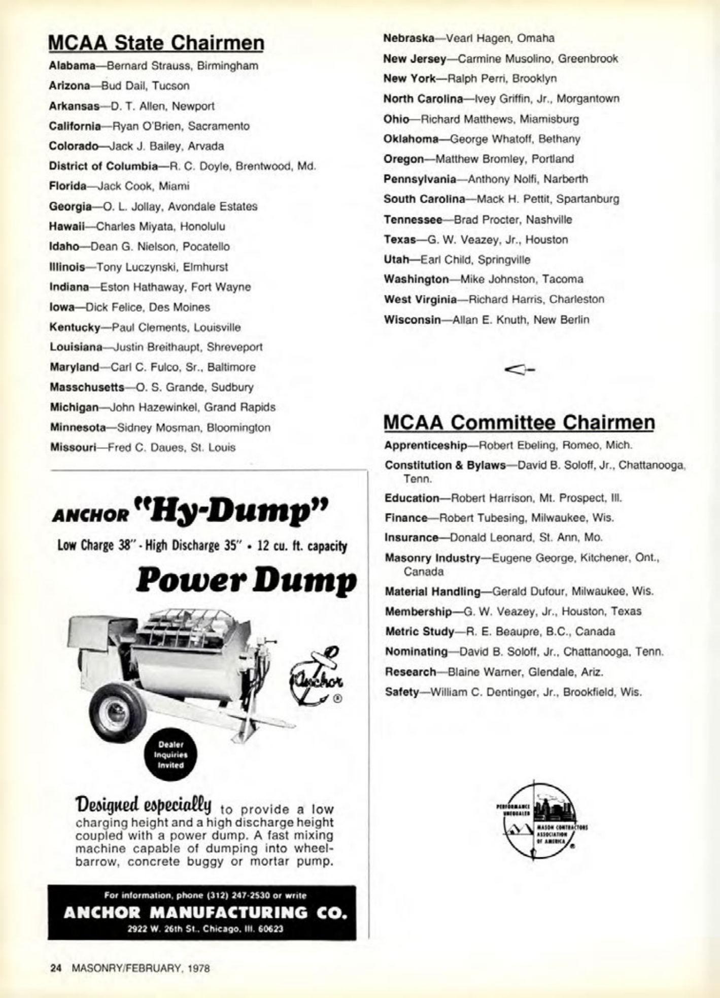 Masonry Magazine February 1978 Page. 24