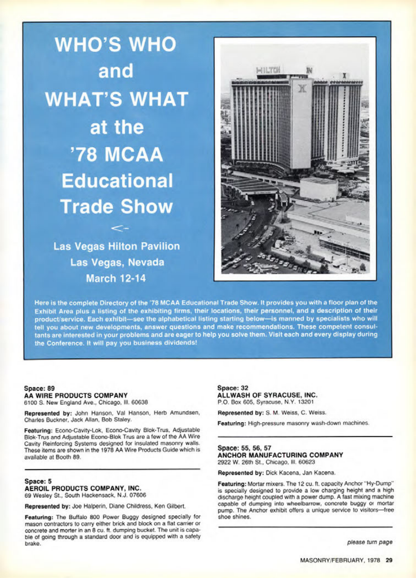 Masonry Magazine February 1978 Page. 29