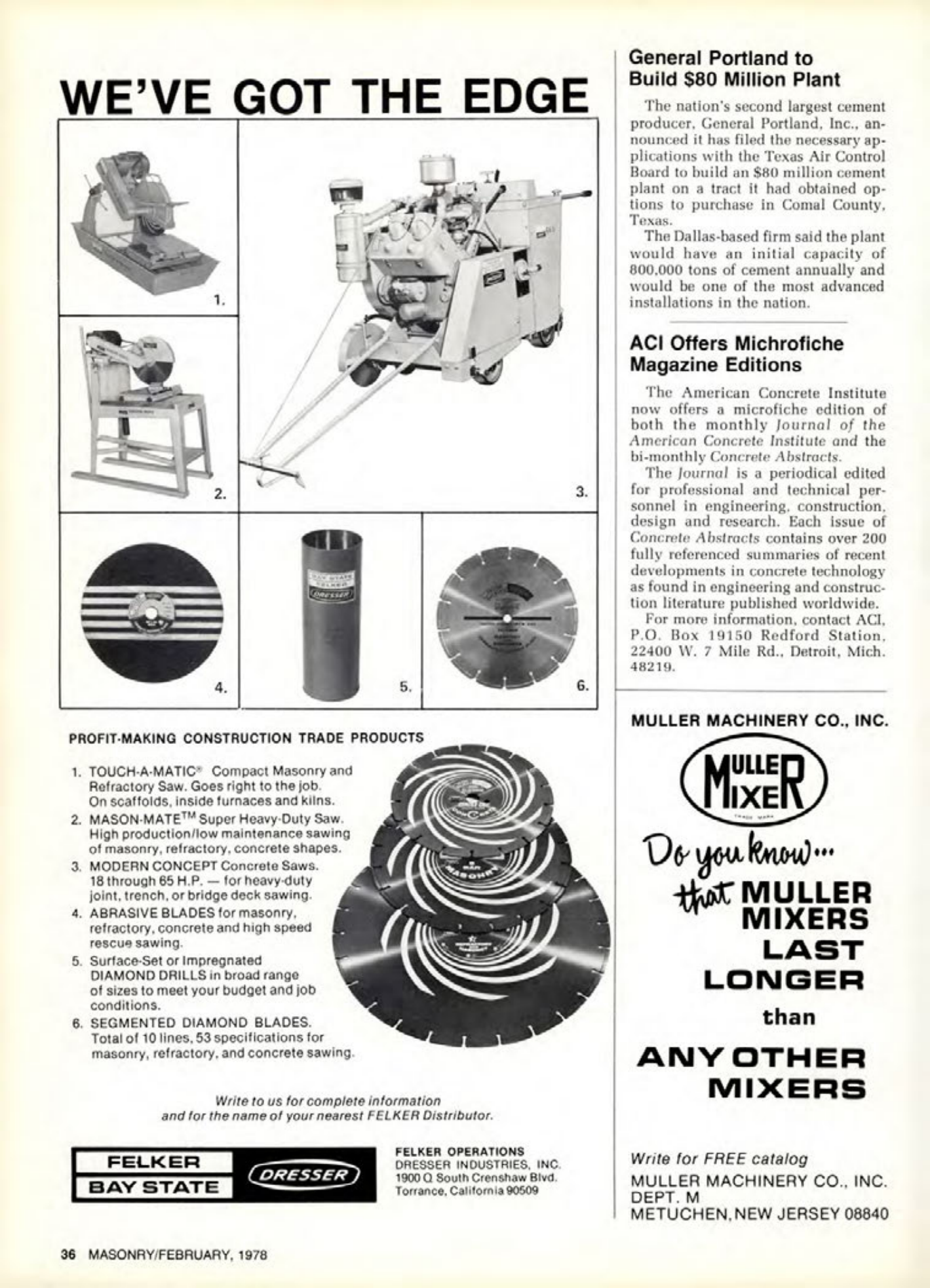 Masonry Magazine February 1978 Page. 36