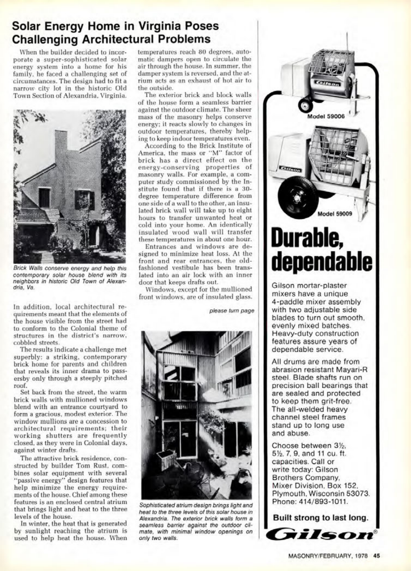 Masonry Magazine February 1978 Page. 45