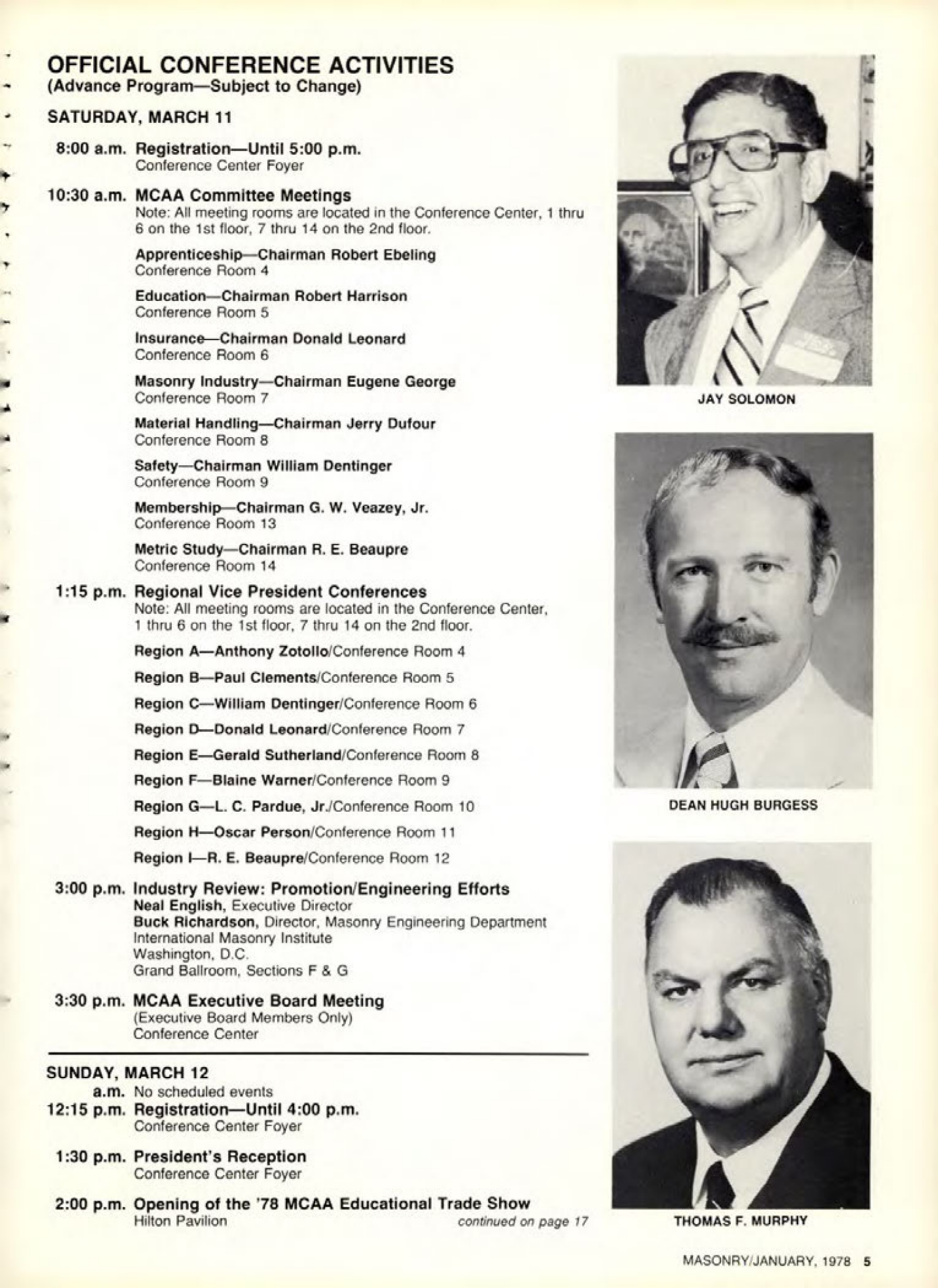 Masonry Magazine January 1978 Page. 5