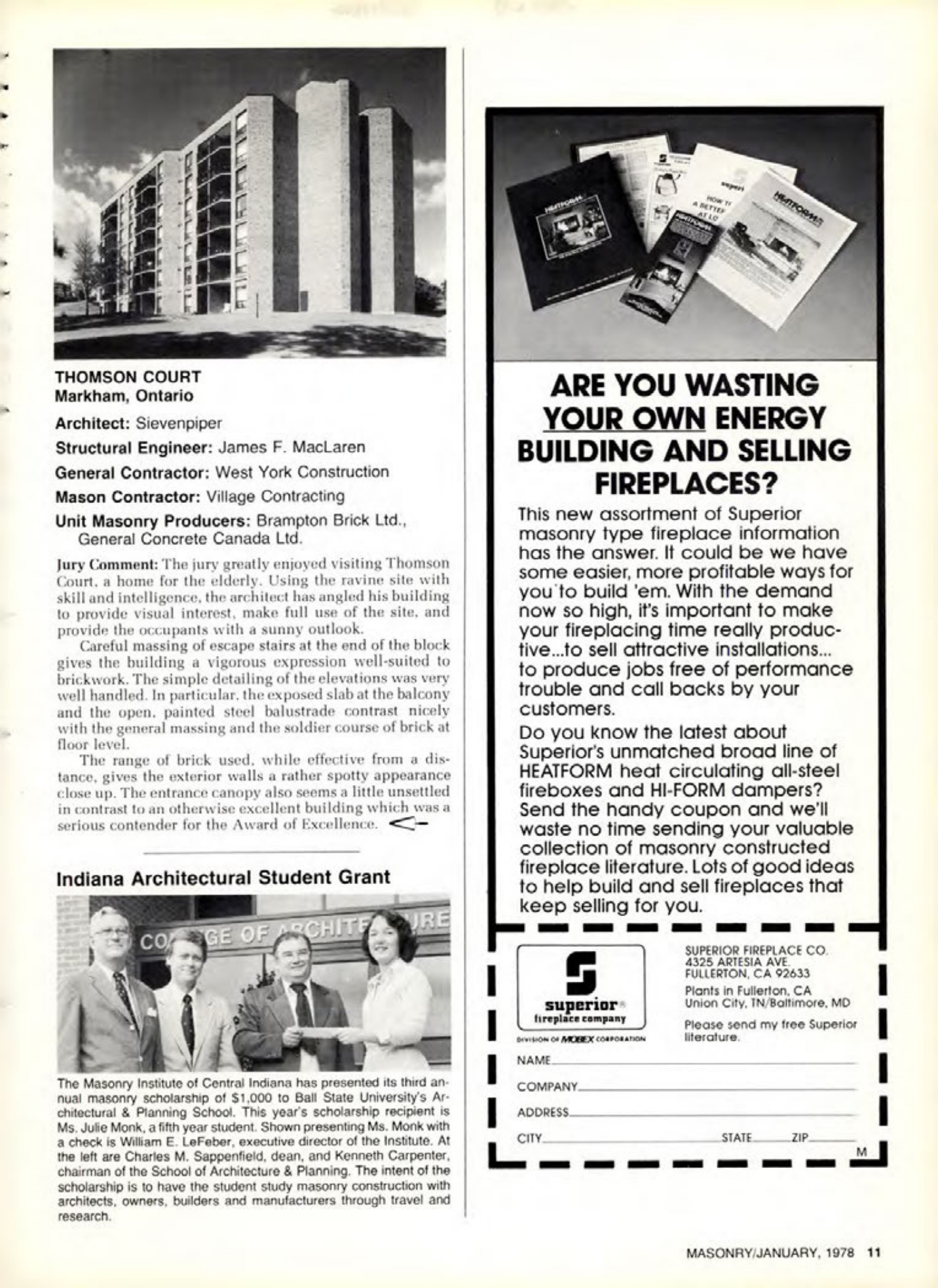 Masonry Magazine January 1978 Page. 11