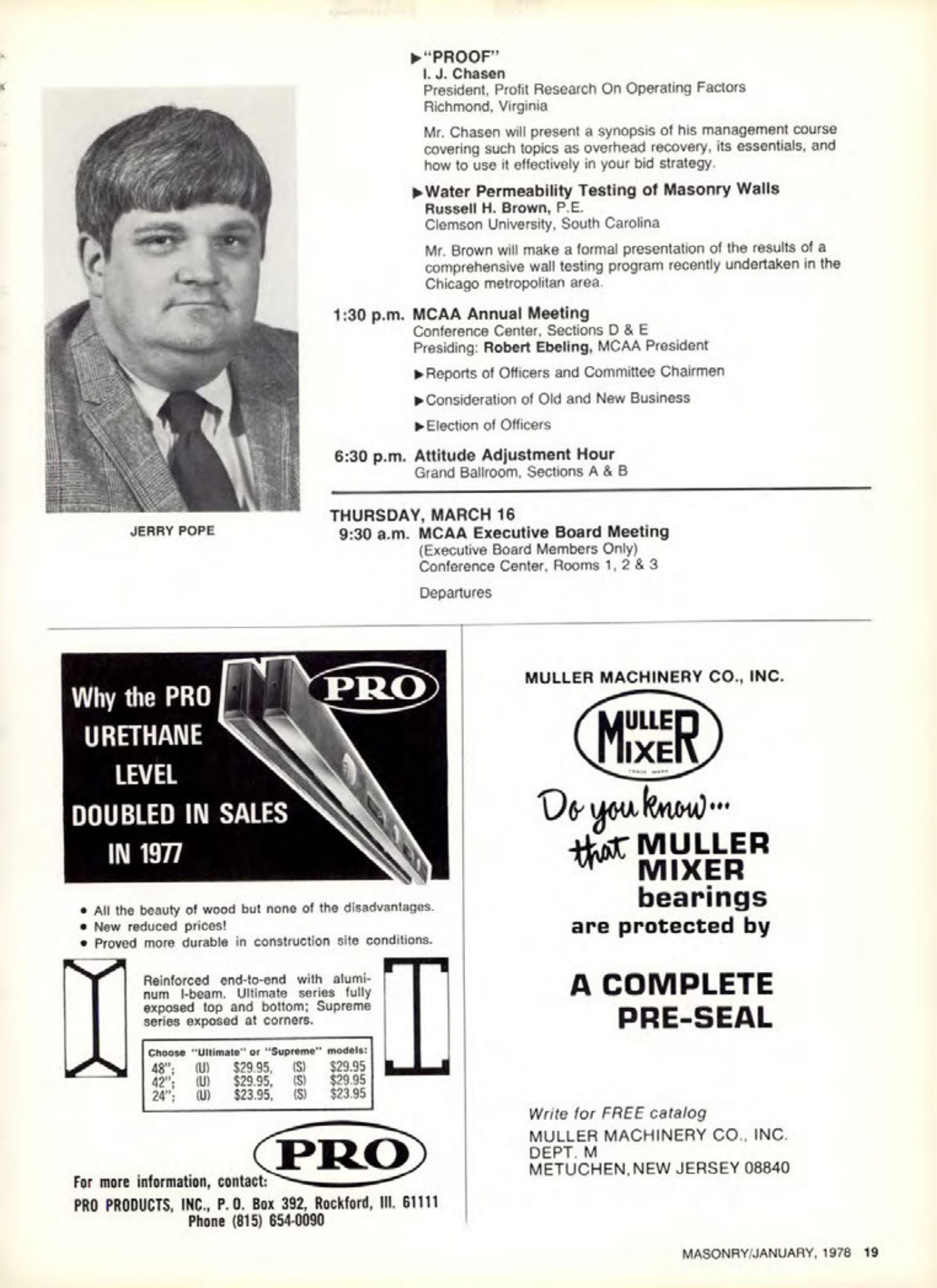 Masonry Magazine January 1978 Page.19