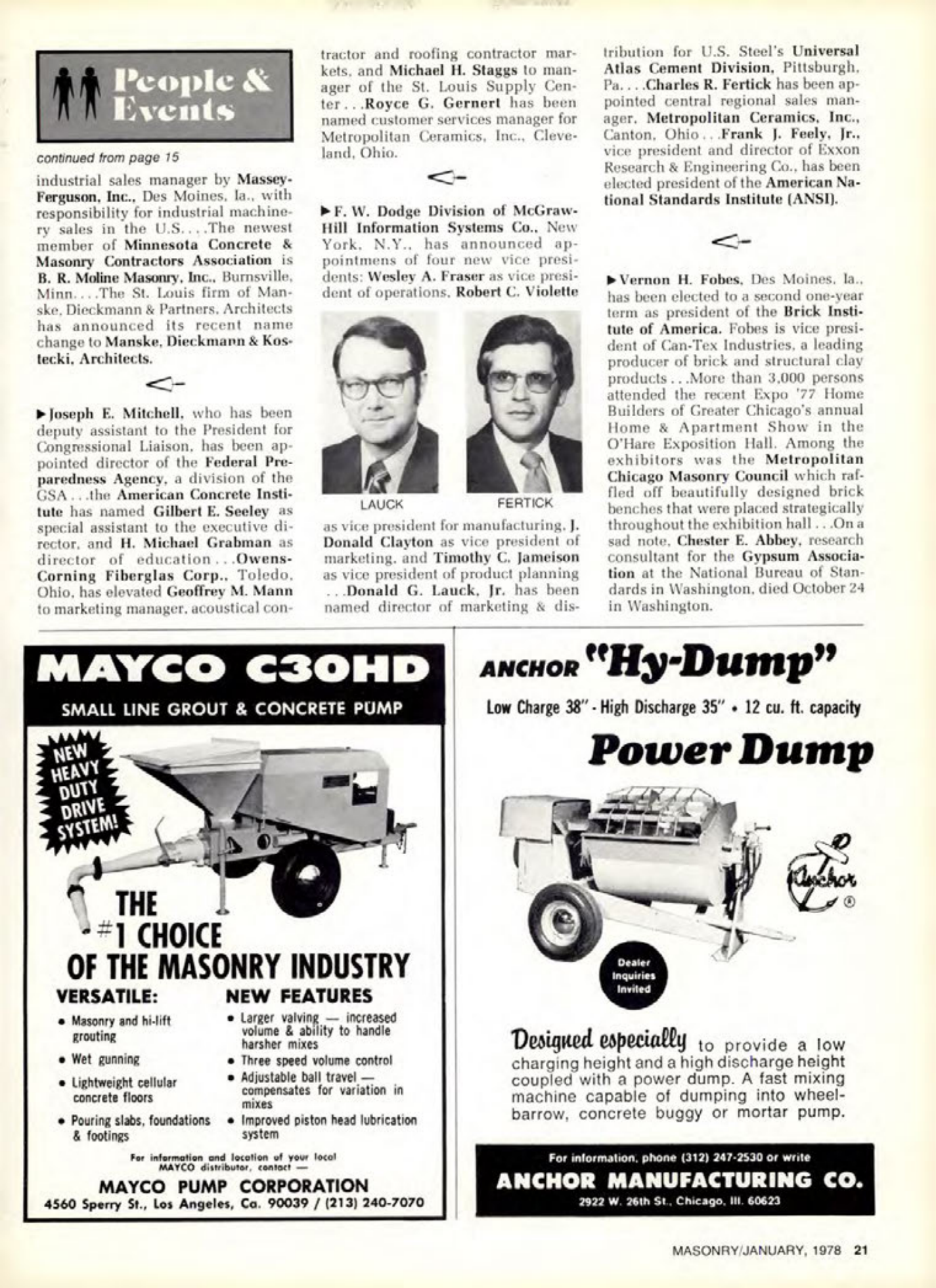 Masonry Magazine January 1978 Page.21