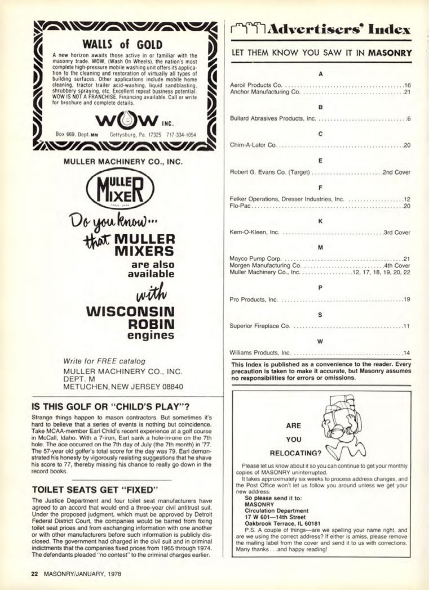 Masonry Magazine January 1978 Page.22