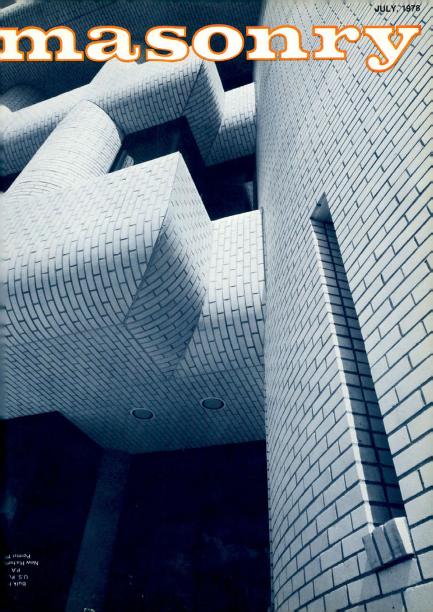 Masonry Magazine July 1978 Page. 1