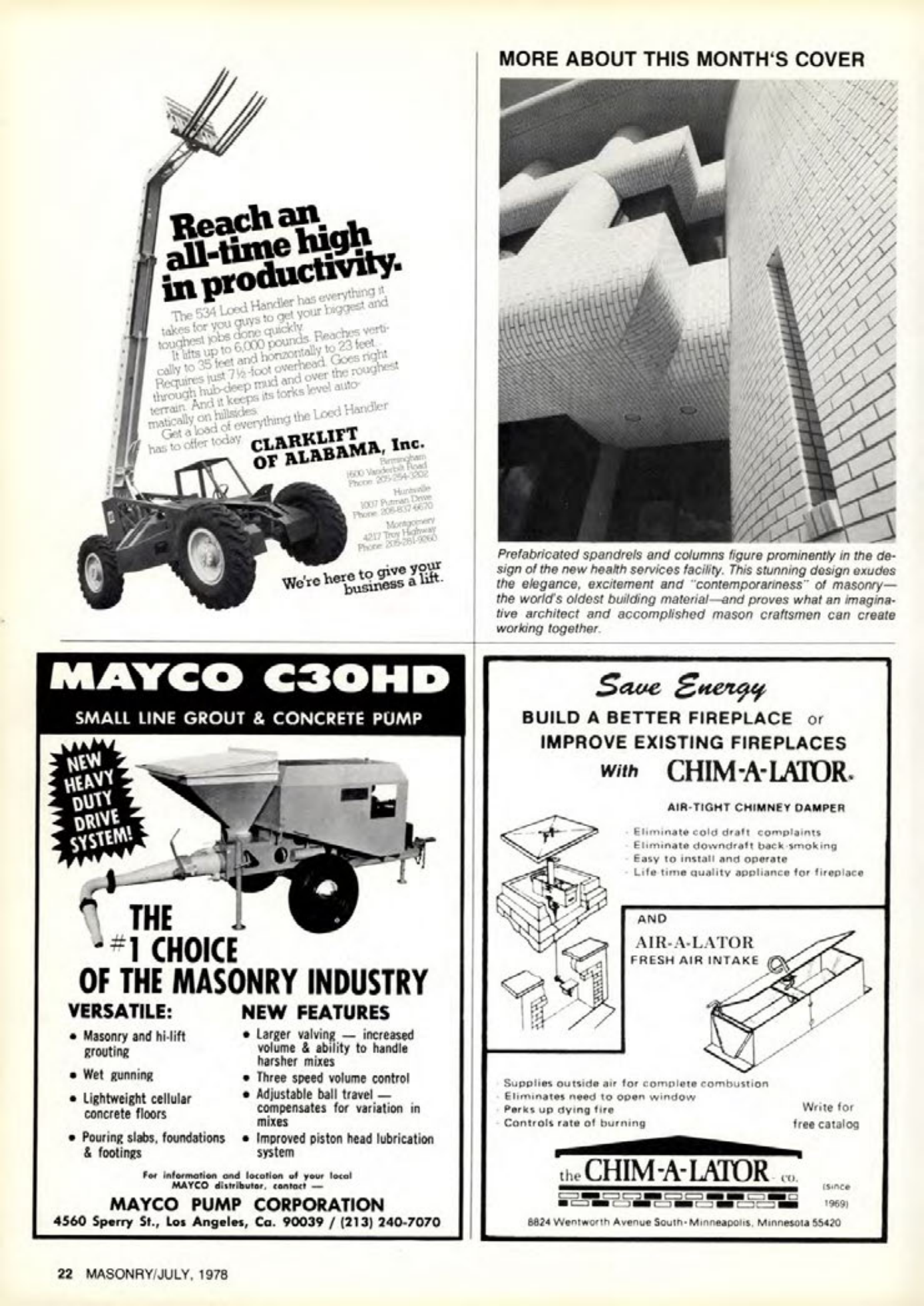 Masonry Magazine July 1978 Page. 22
