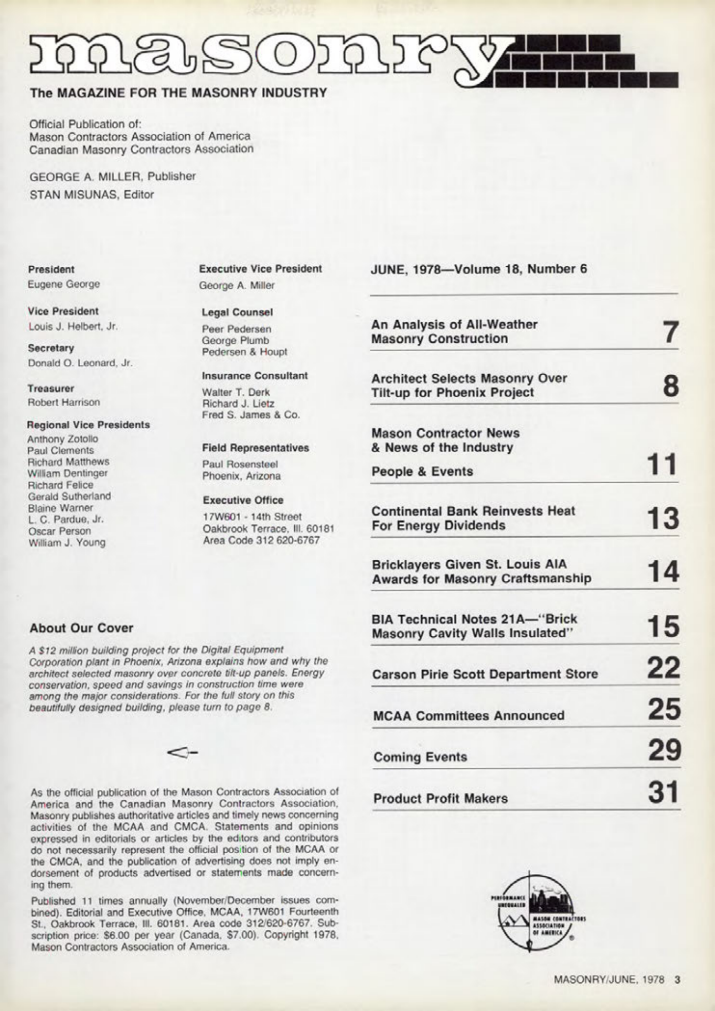 Masonry Magazine June 1978 Page. 3