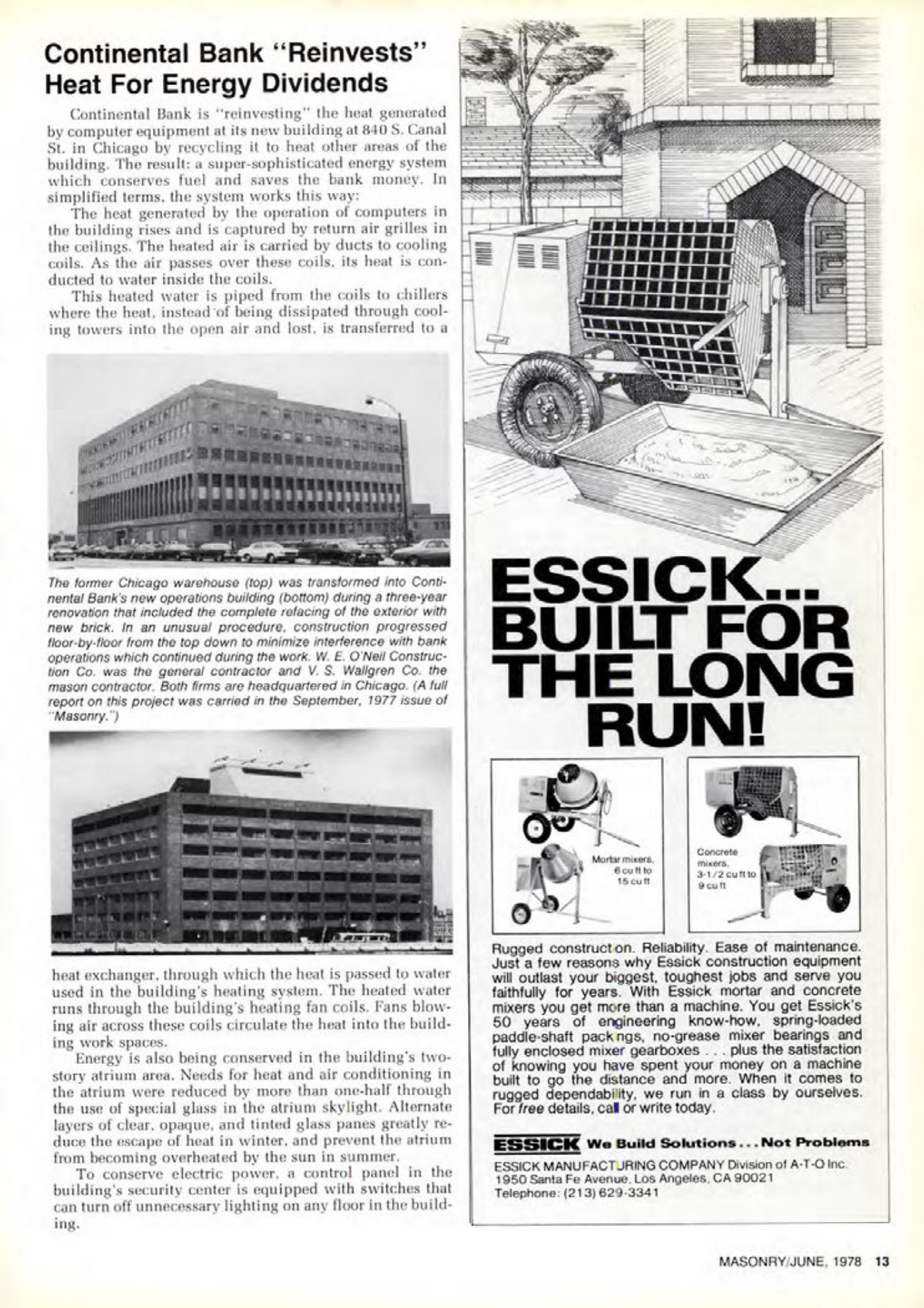 Masonry Magazine June 1978 Page. 13