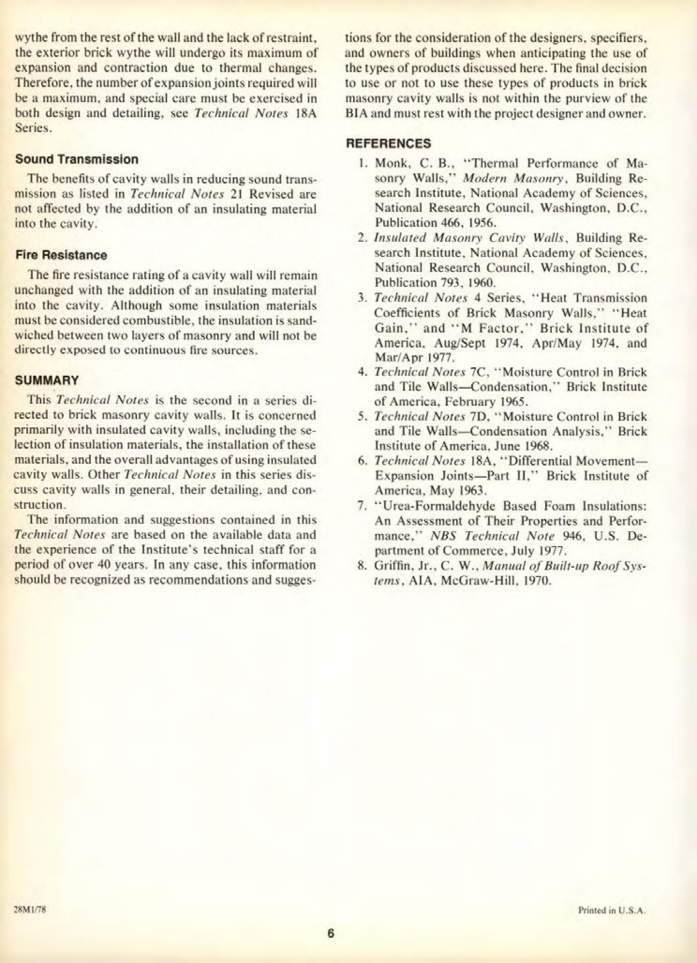 Masonry Magazine June 1978 Page. 20