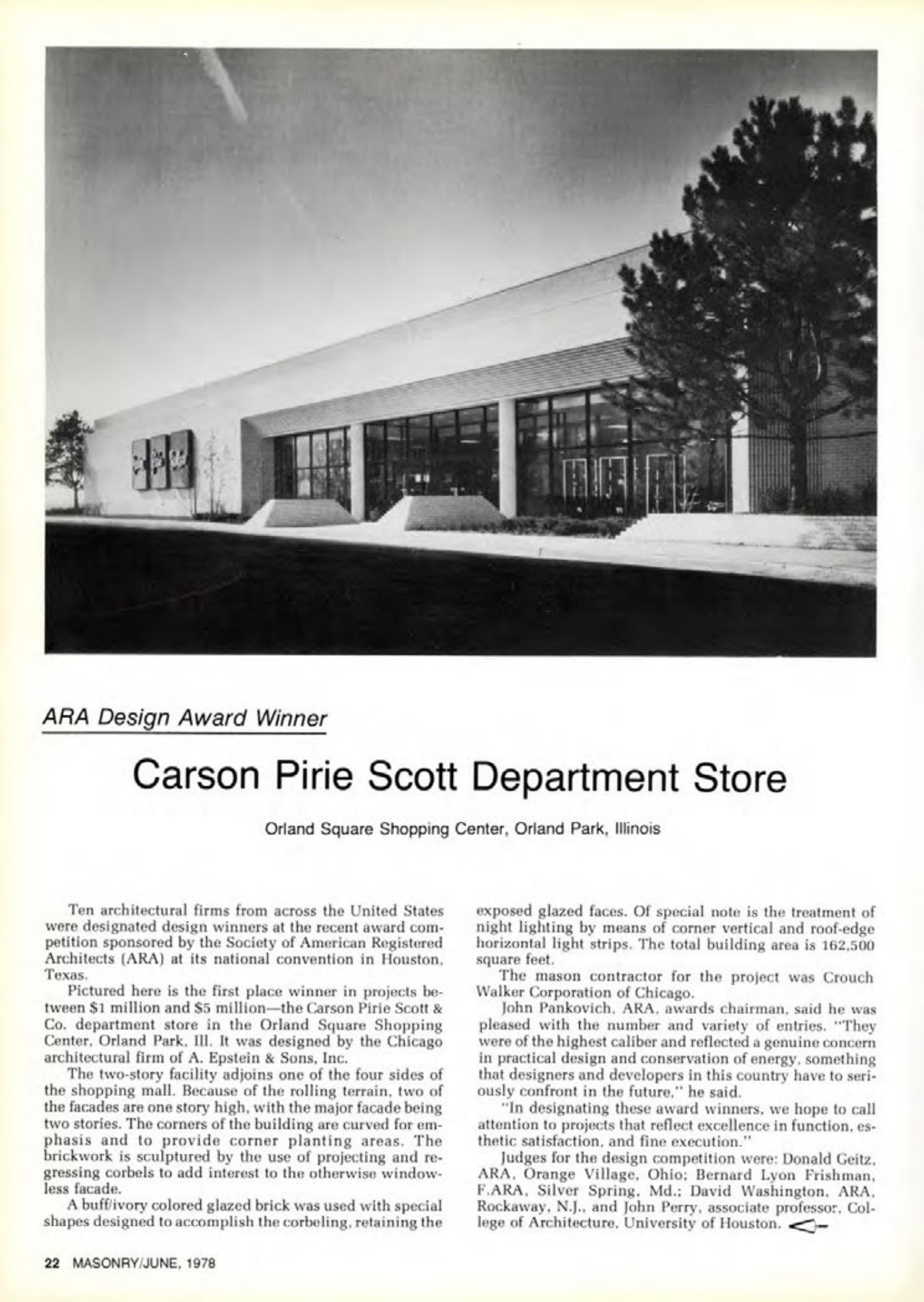 Masonry Magazine June 1978 Page. 22