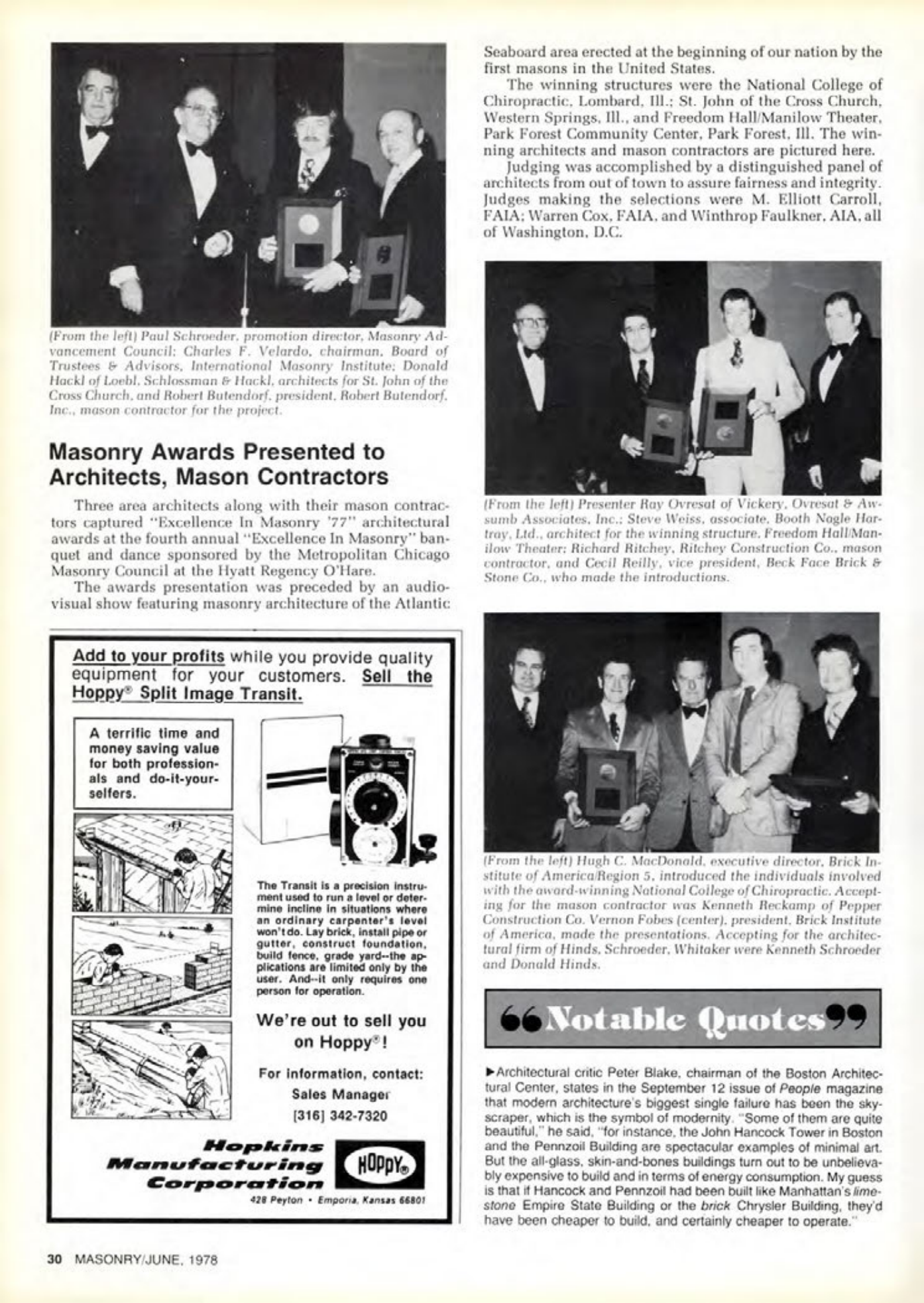 Masonry Magazine June 1978 Page. 30
