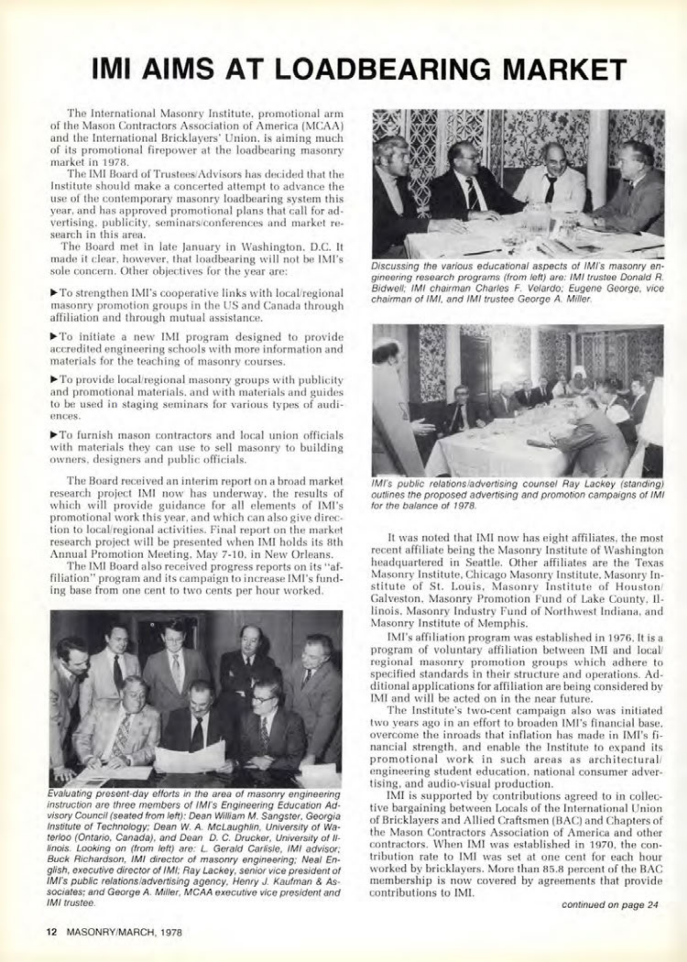 Masonry Magazine March 1978 Page. 12