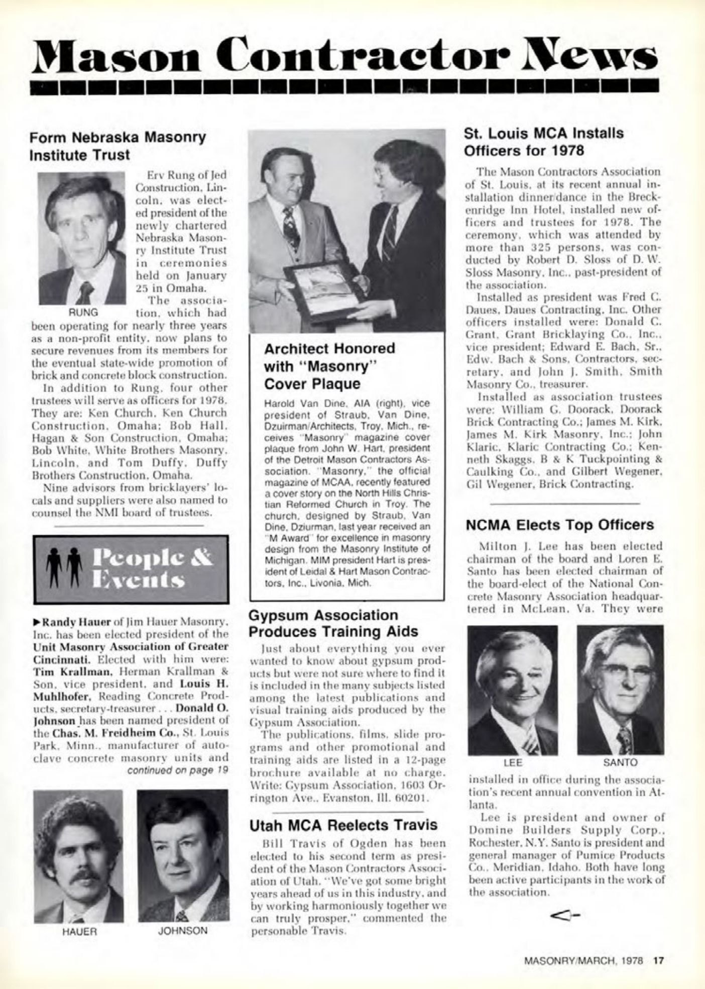 Masonry Magazine March 1978 Page. 17