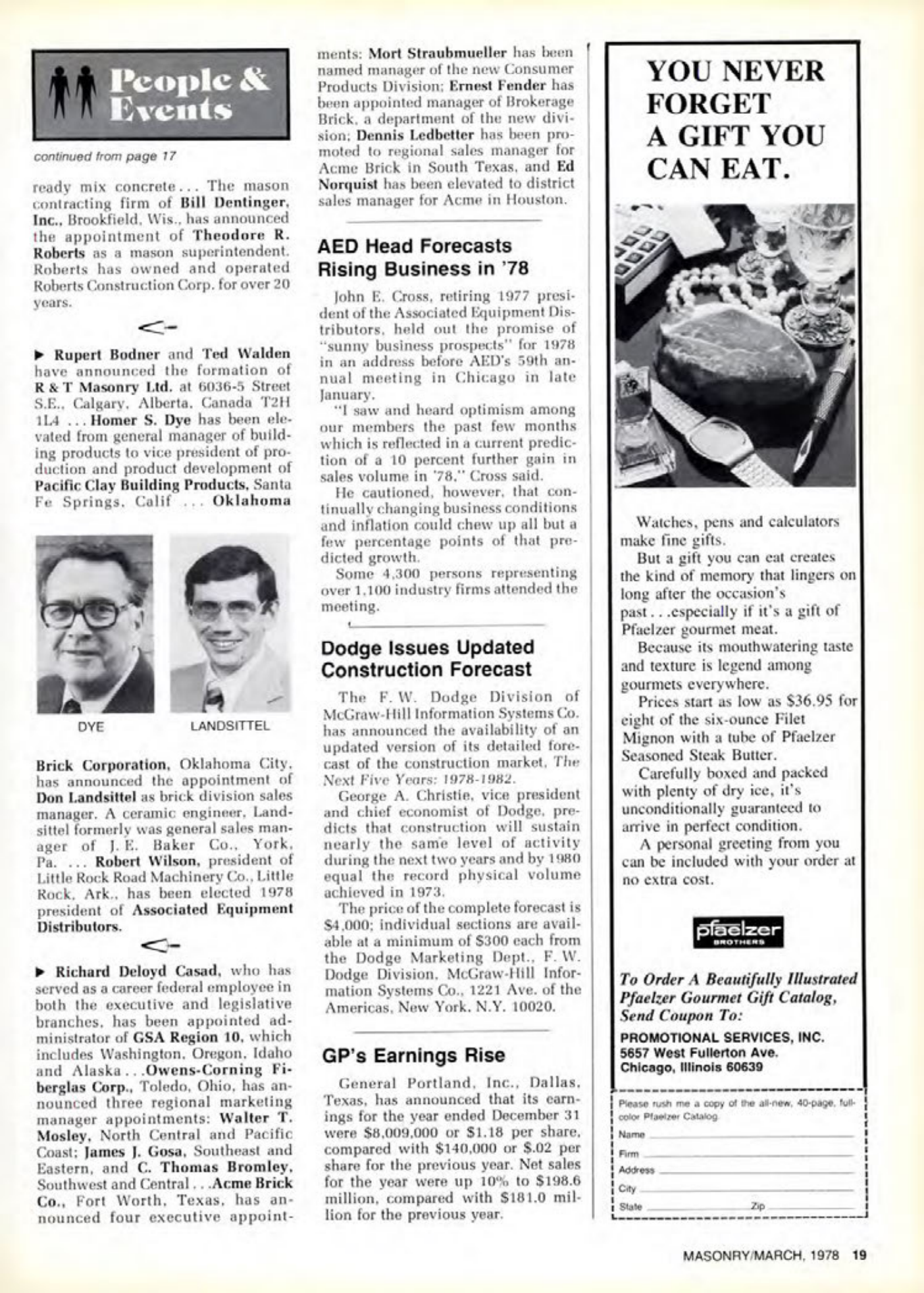 Masonry Magazine March 1978 Page. 19