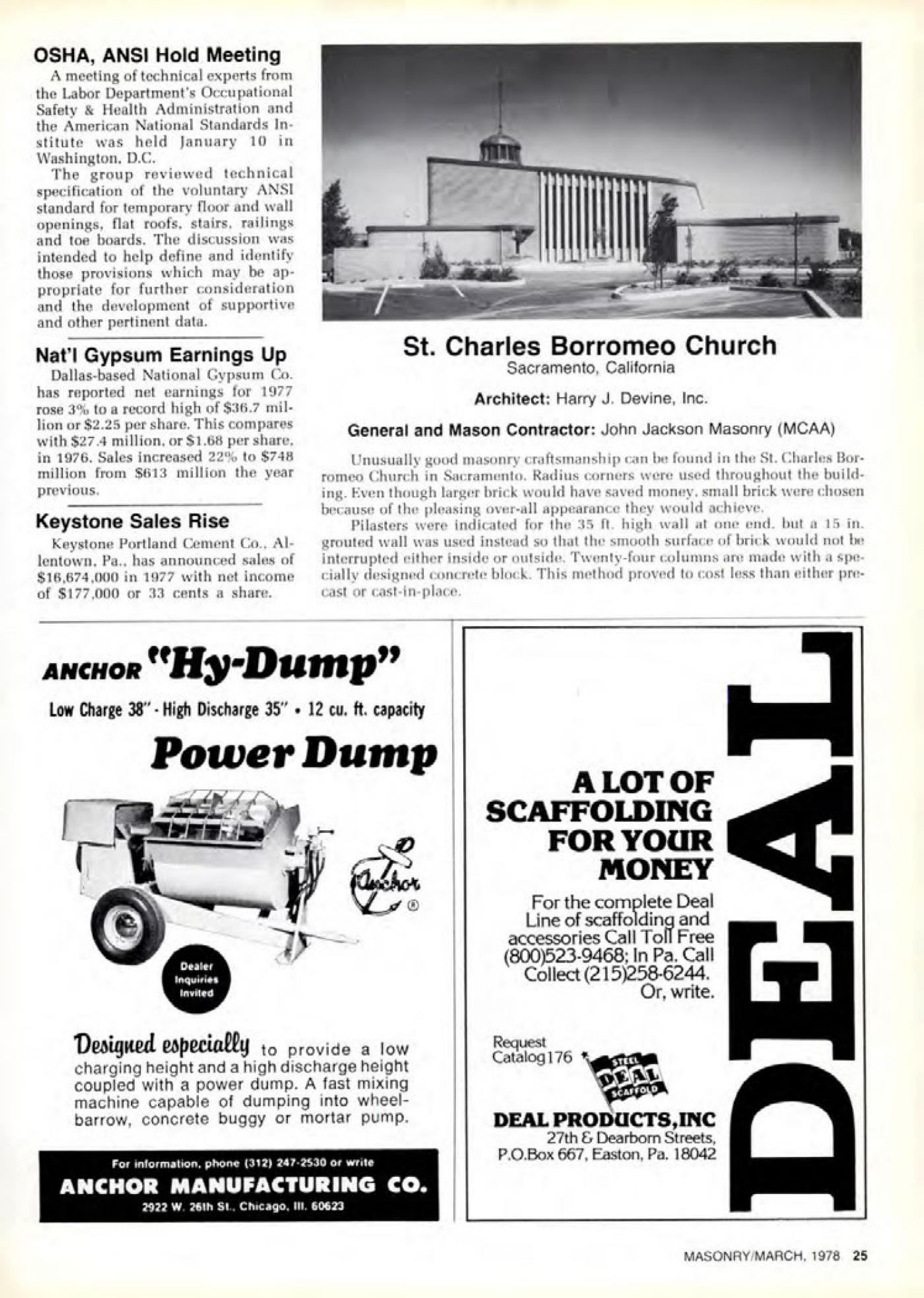 Masonry Magazine March 1978 Page. 25