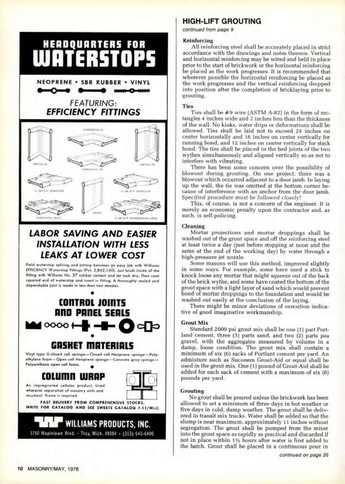 Masonry Magazine May 1978 Page. 10