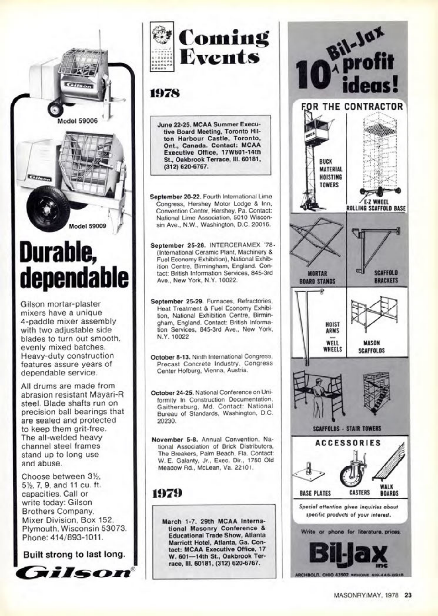 Masonry Magazine May 1978 Page. 23