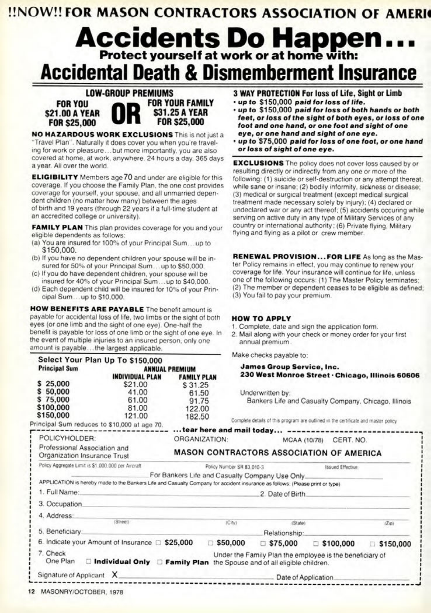 Masonry Magazine October 1978 Page. 12