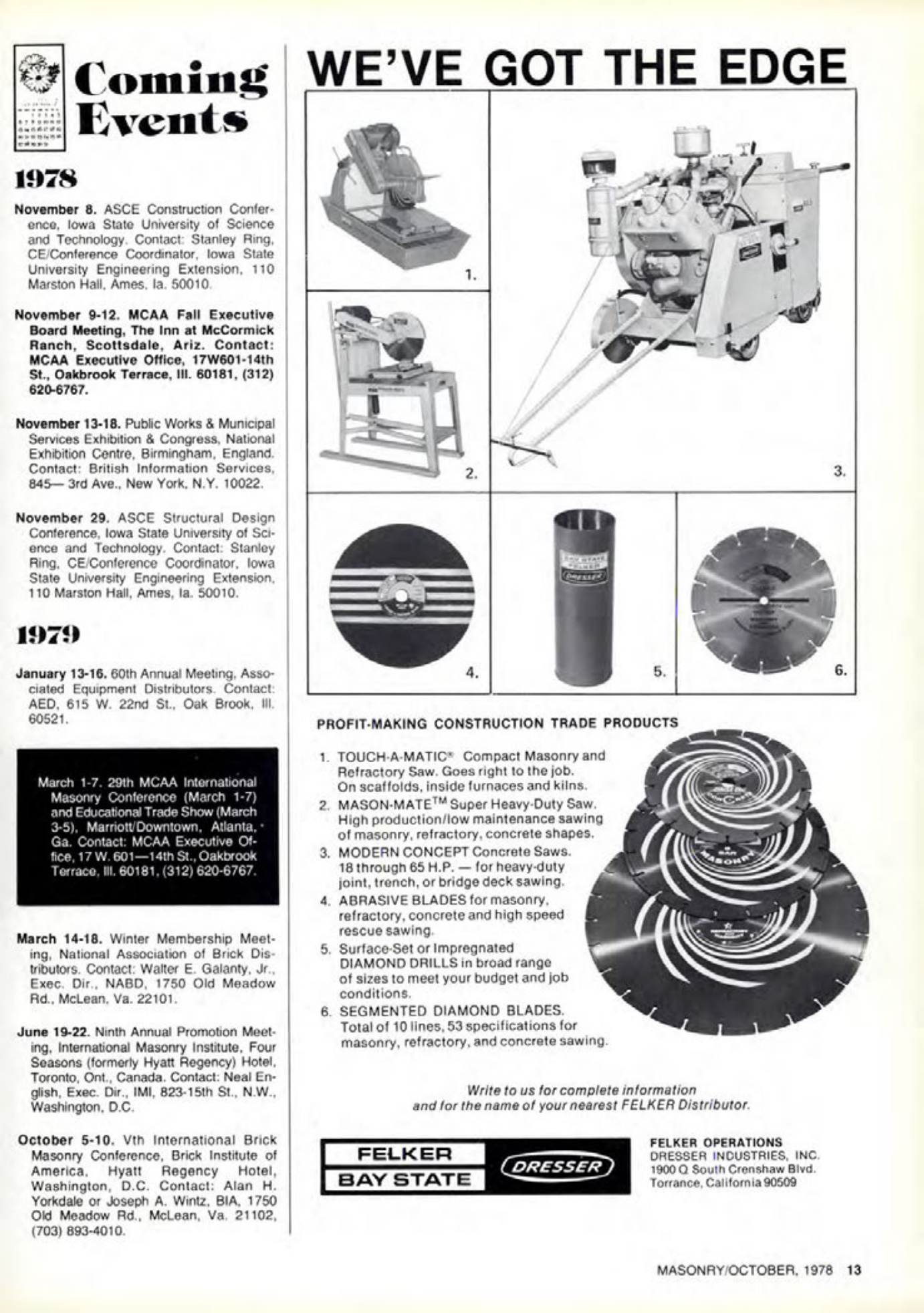 Masonry Magazine October 1978 Page. 13