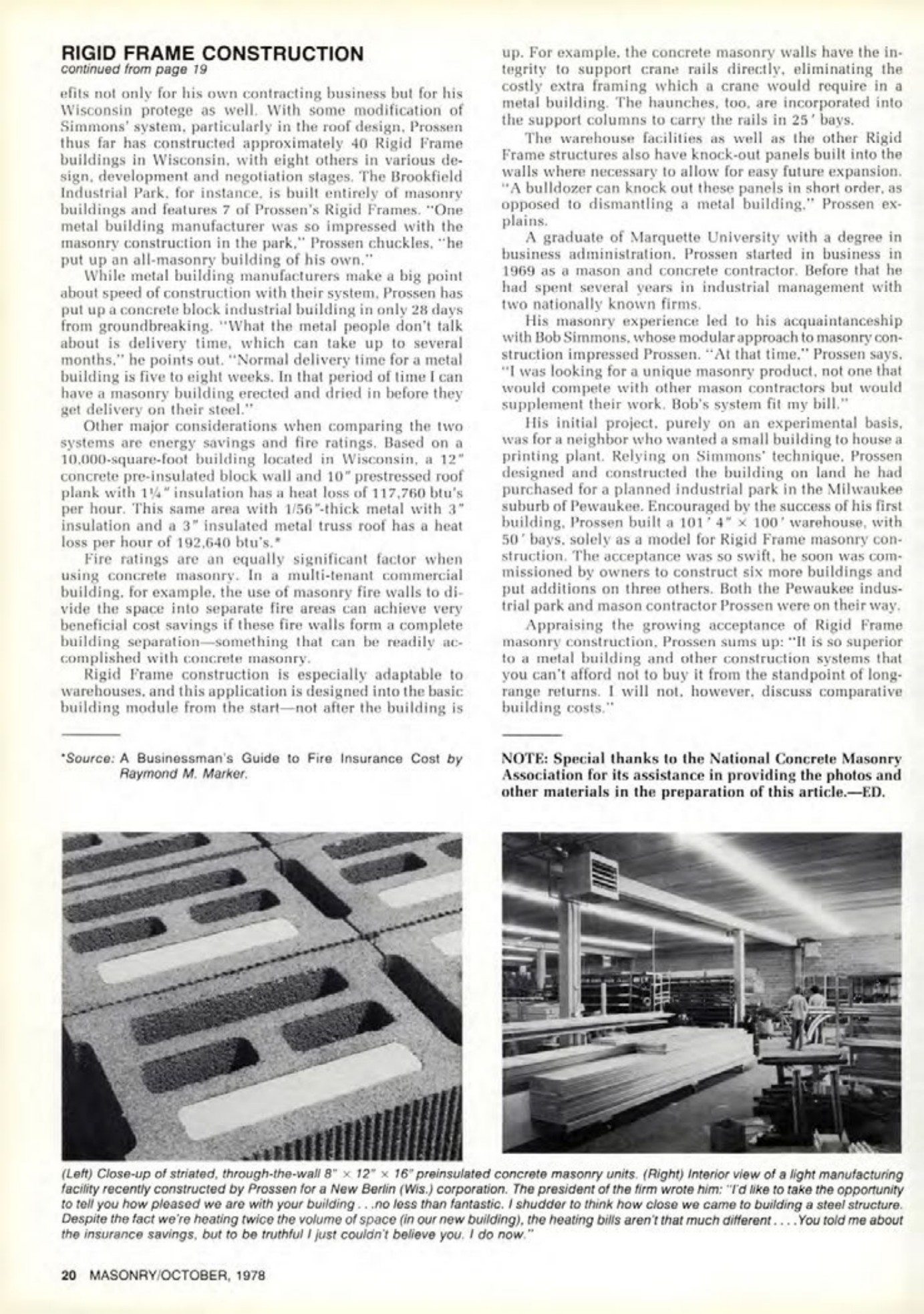 Masonry Magazine October 1978 Page. 20