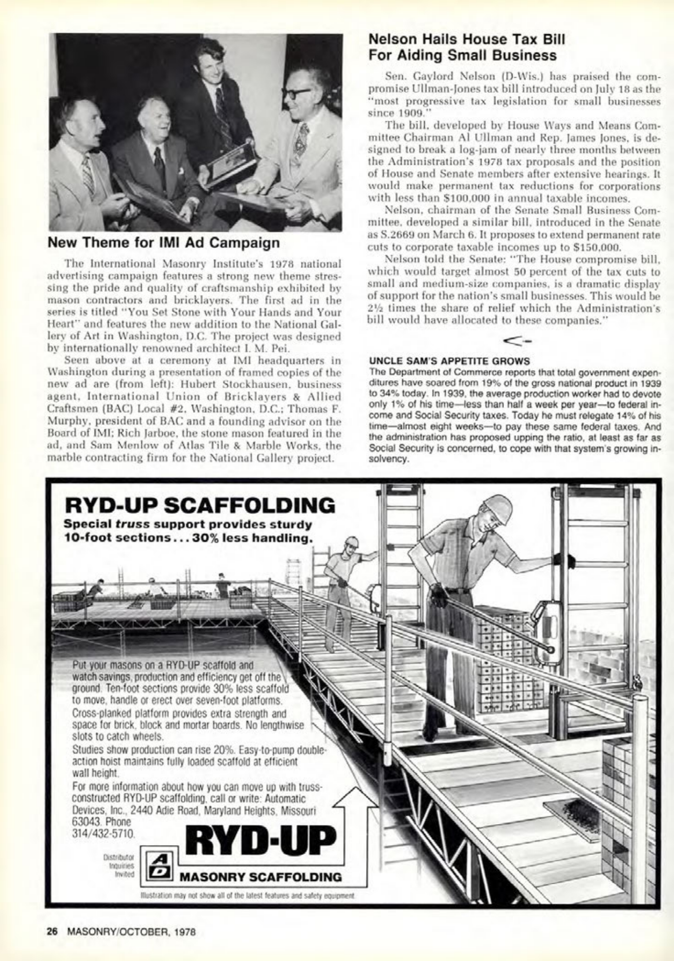 Masonry Magazine October 1978 Page. 26