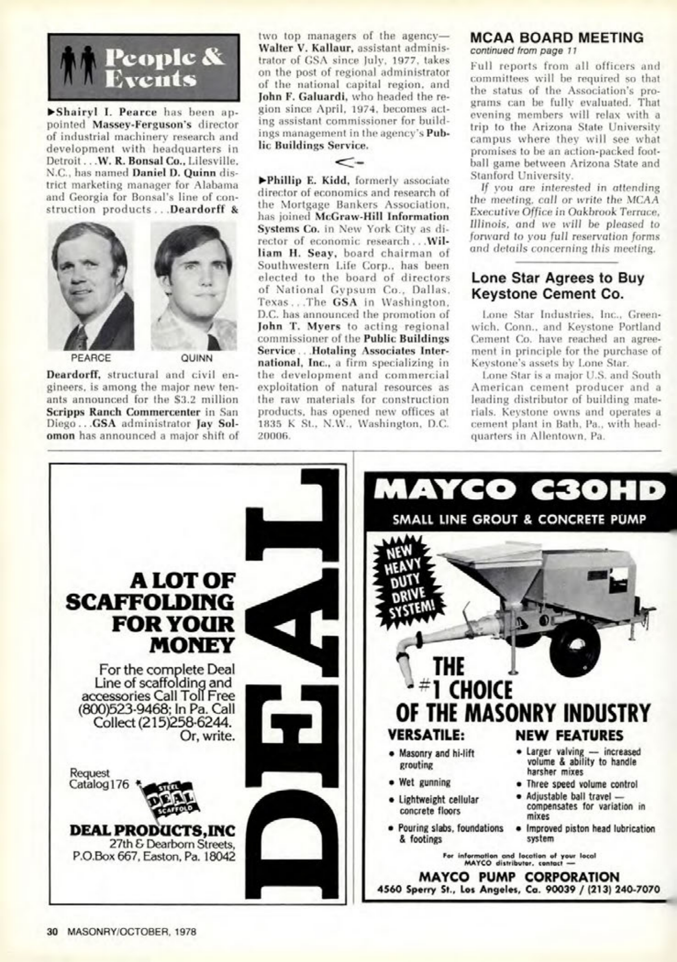 Masonry Magazine October 1978 Page. 30