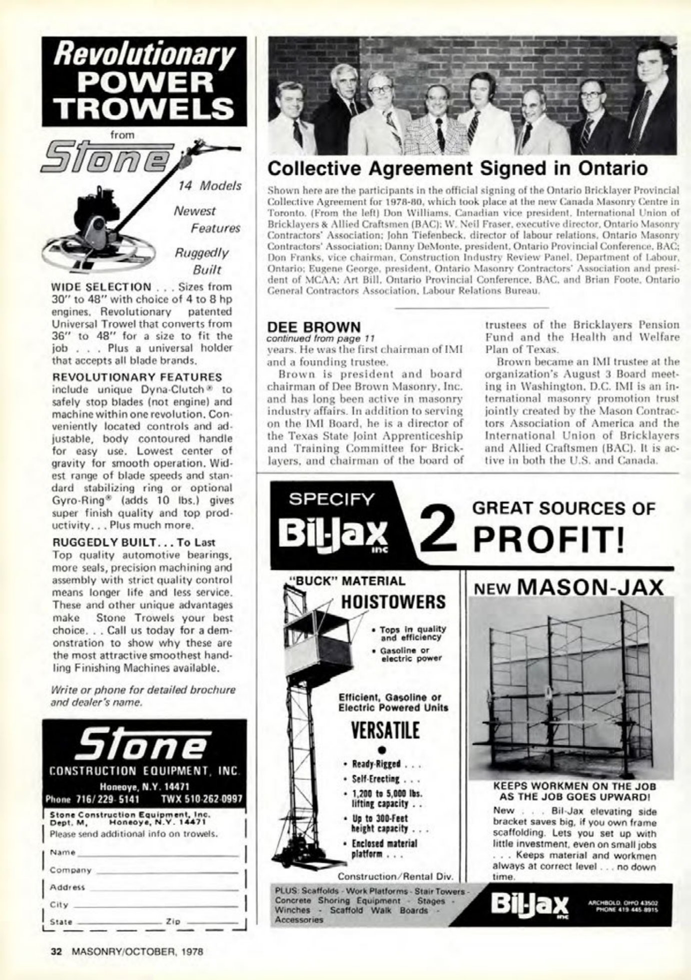 Masonry Magazine October 1978 Page. 32