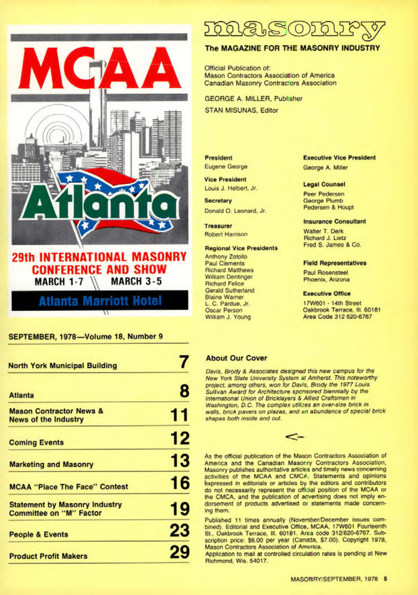 Masonry Magazine September 1978 Page. 5
